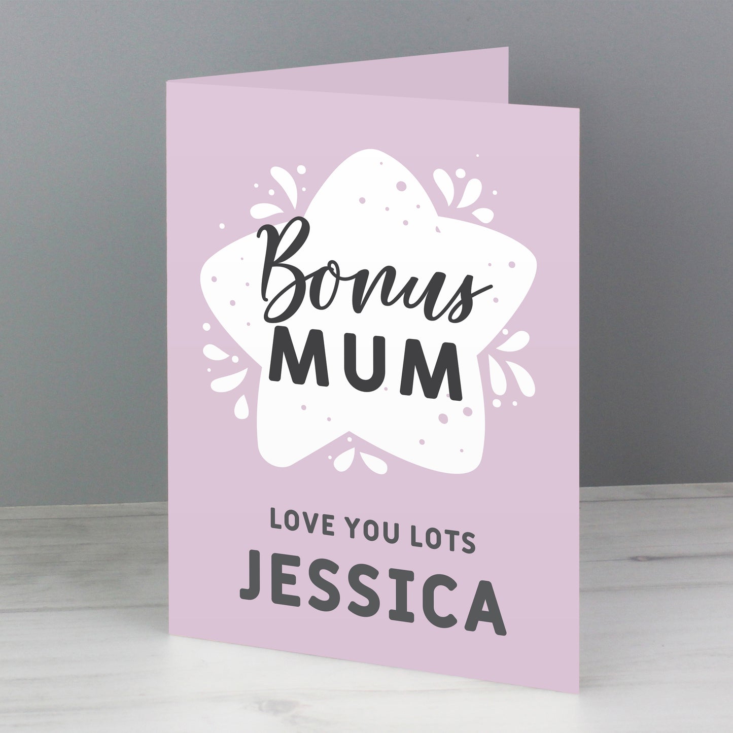 Personalised To My Bonus Mum Card - MK&JD Gifts