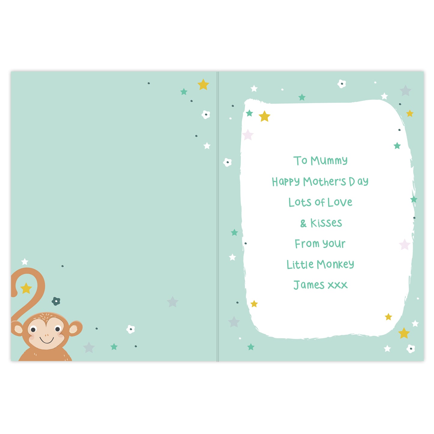 Personalised From Your Cheeky Monkey Card - MK&JD Gifts