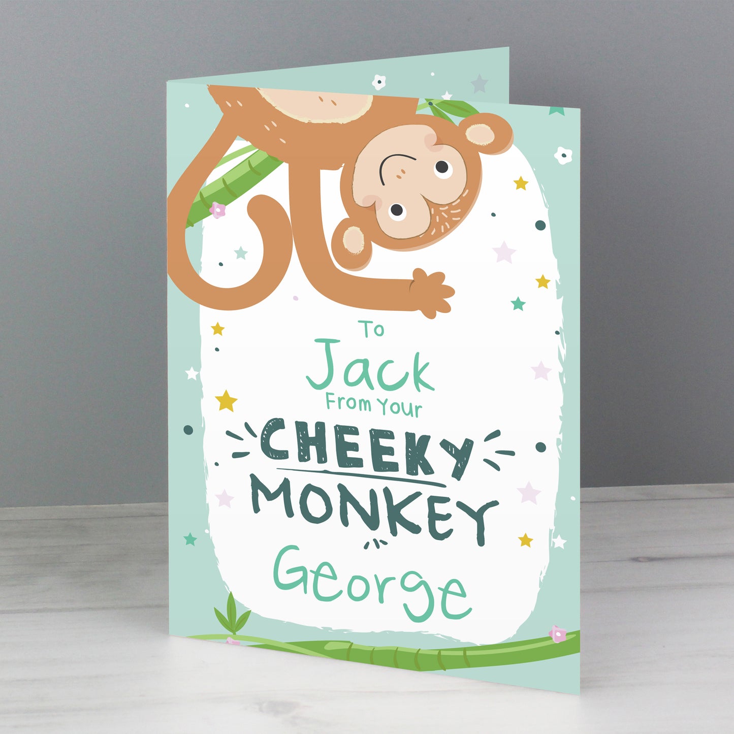 Personalised From Your Cheeky Monkey Card - MK&JD Gifts