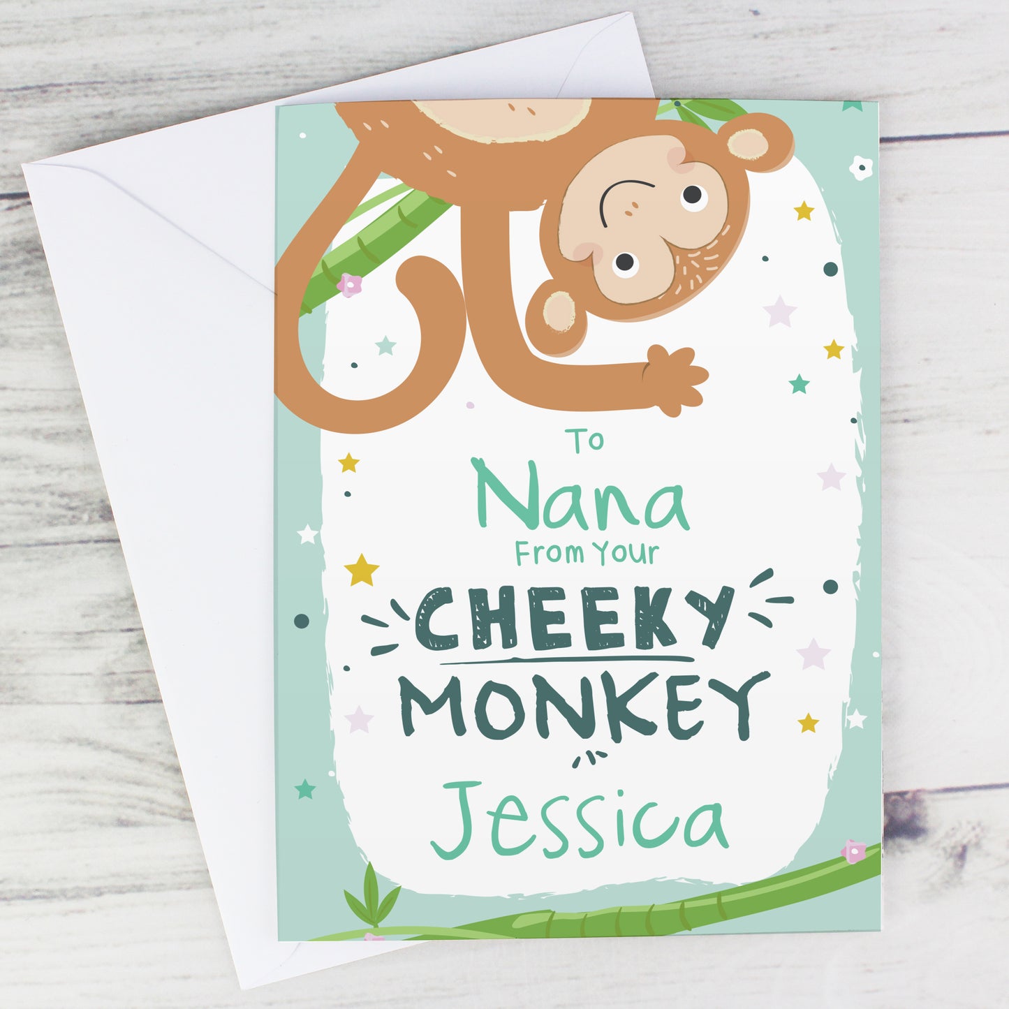 Personalised From Your Cheeky Monkey Card - MK&JD Gifts