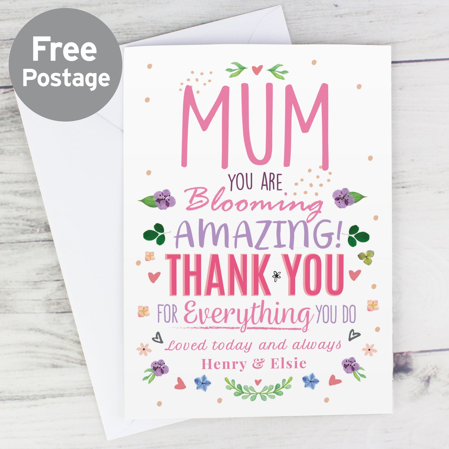 Personalised You Are Blooming Amazing Card - MK&JD Gifts