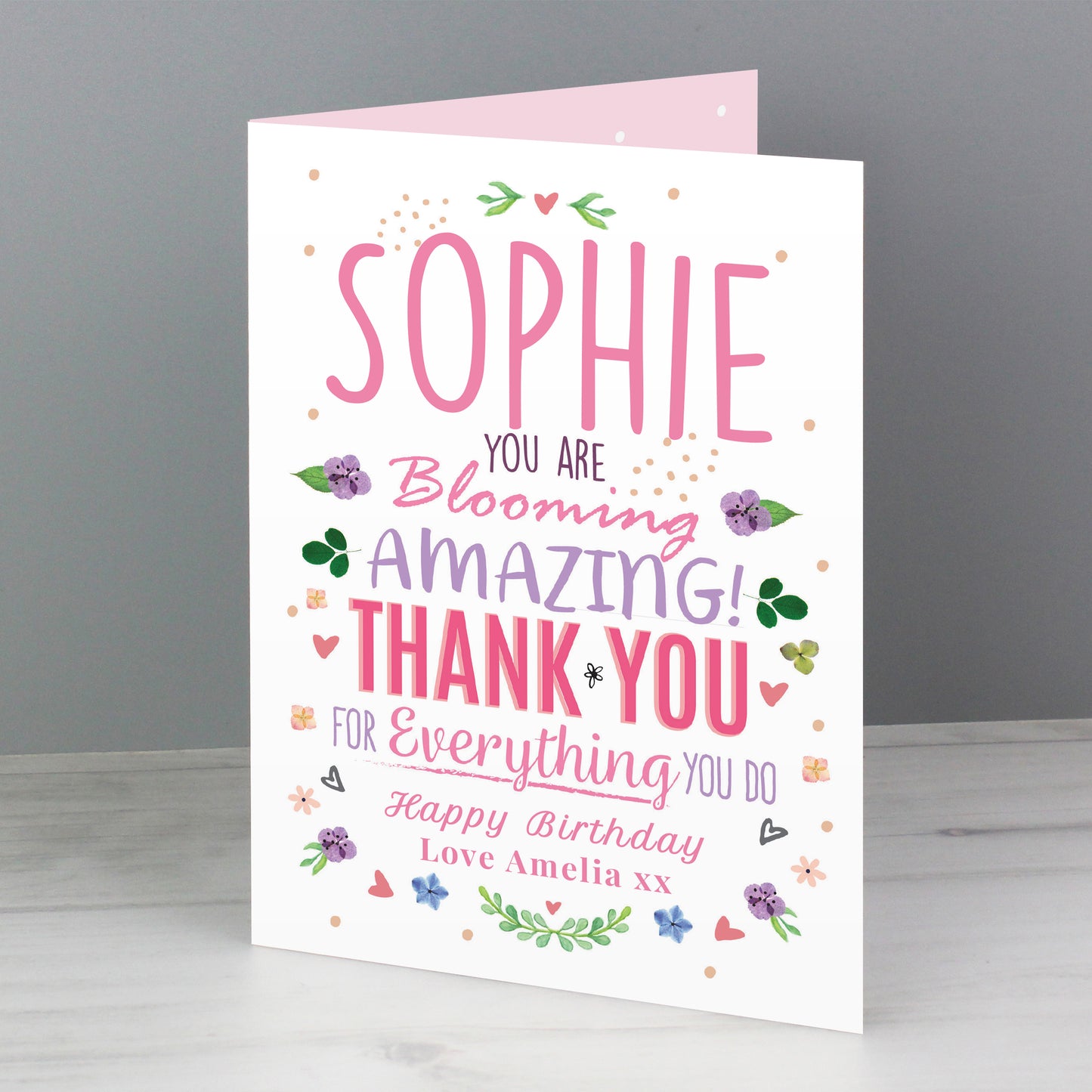 Personalised You Are Blooming Amazing Card - MK&JD Gifts