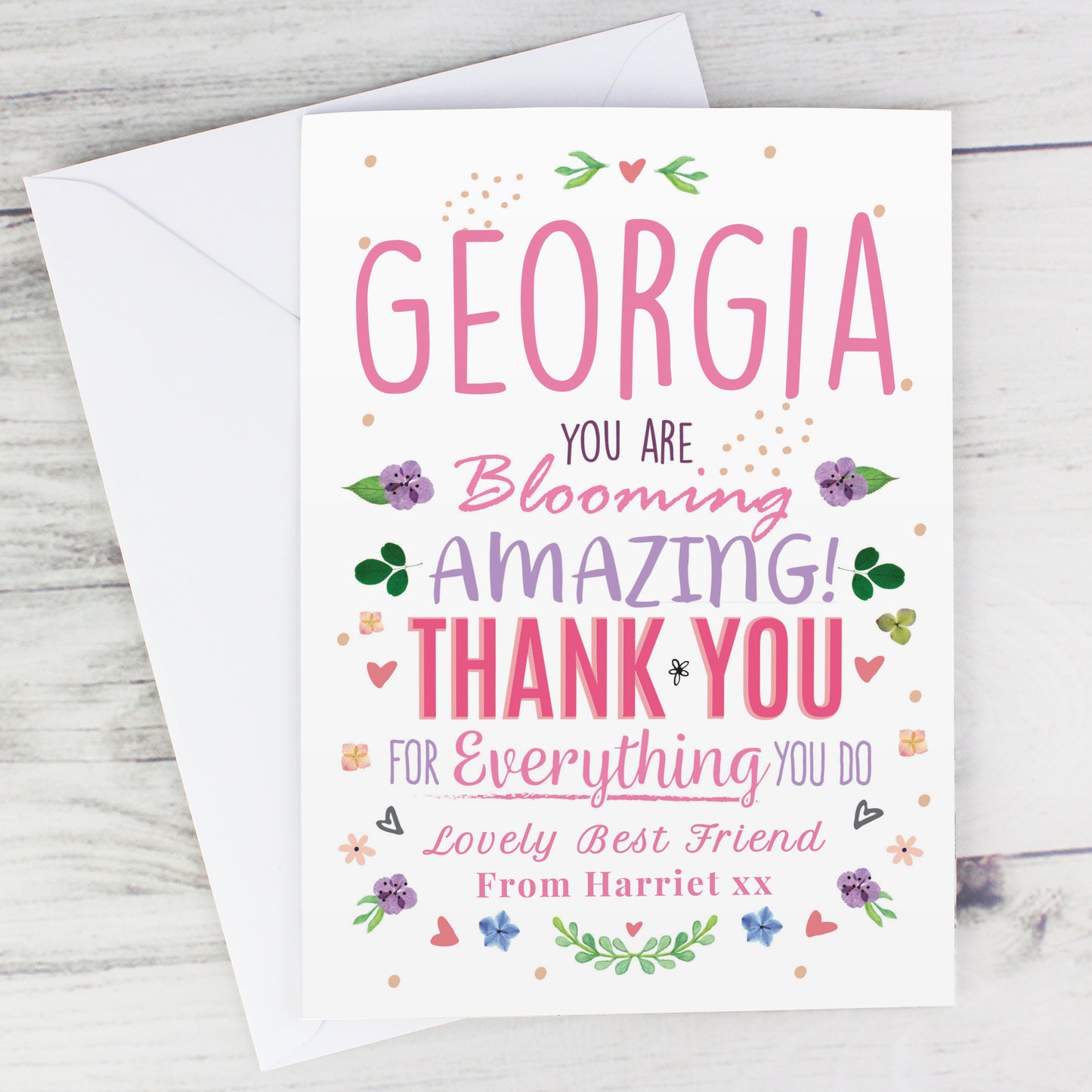 Personalised You Are Blooming Amazing Card - MK&JD Gifts