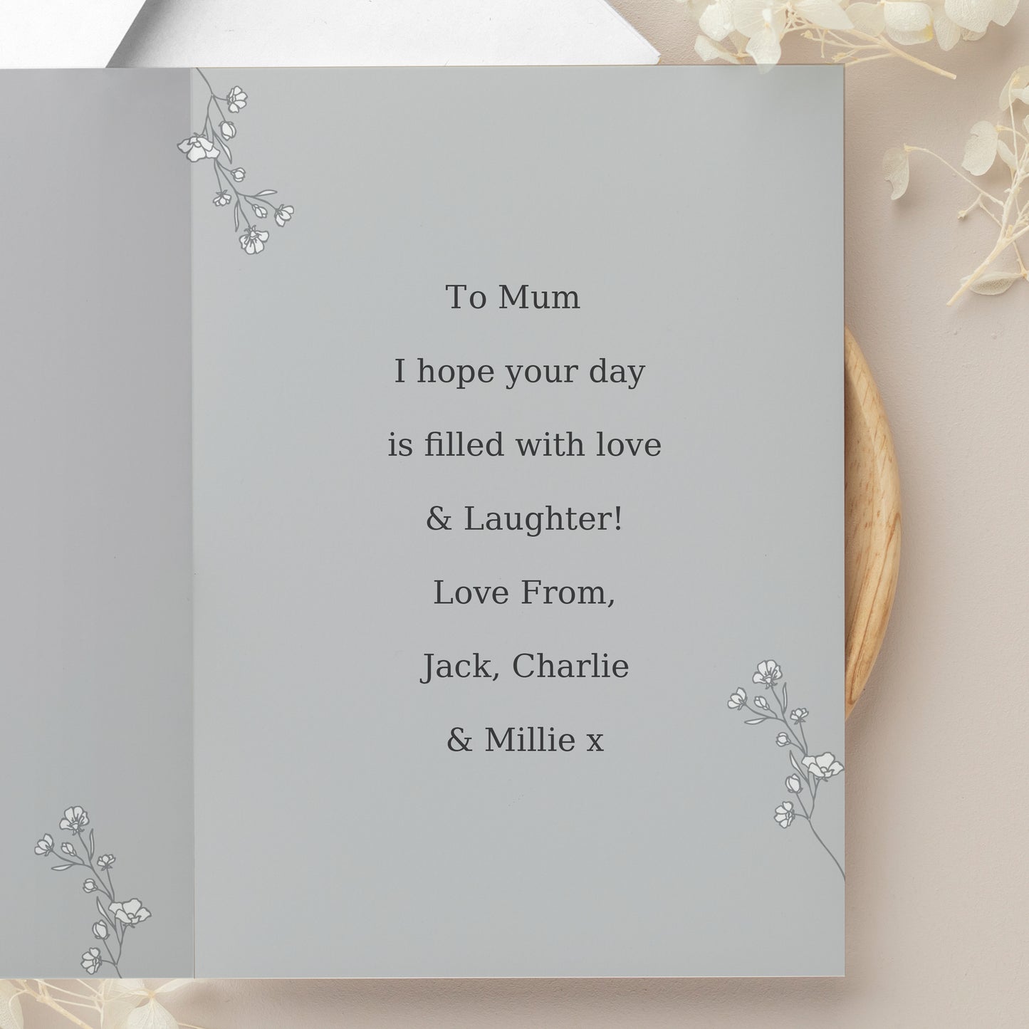 Personalised Grey Snapshot Photo Upload Greeting Card - MK&JD Gifts