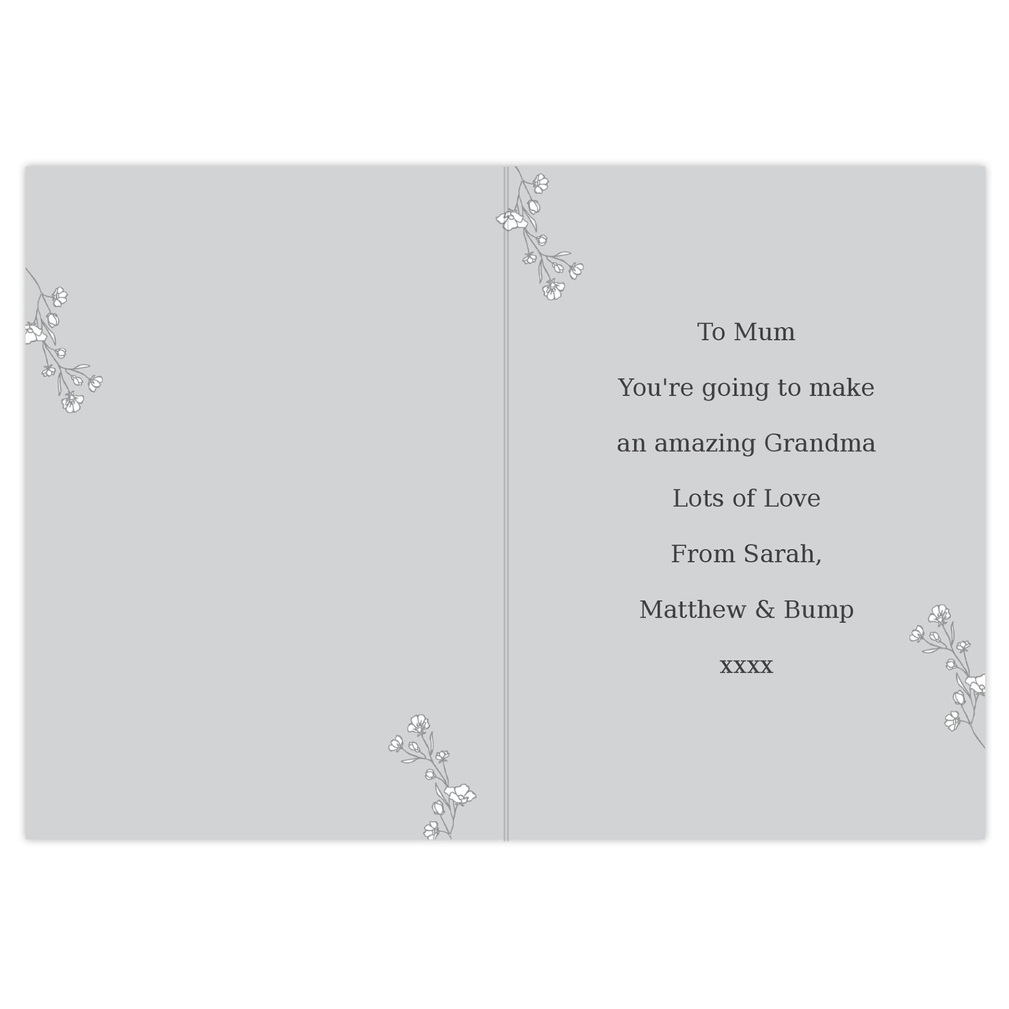 Personalised Grey Snapshot Photo Upload Greeting Card - MK&JD Gifts