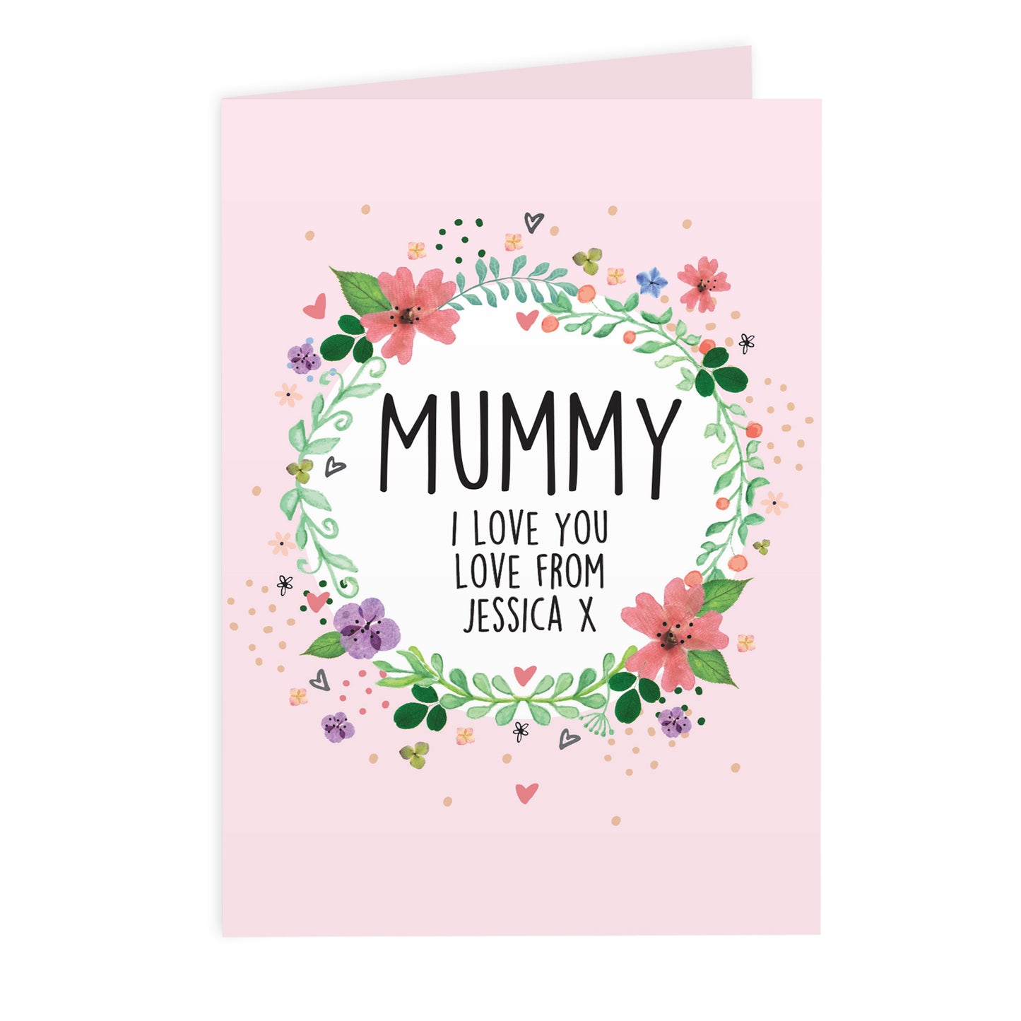 Personalised Floral Card - MK&JD Gifts