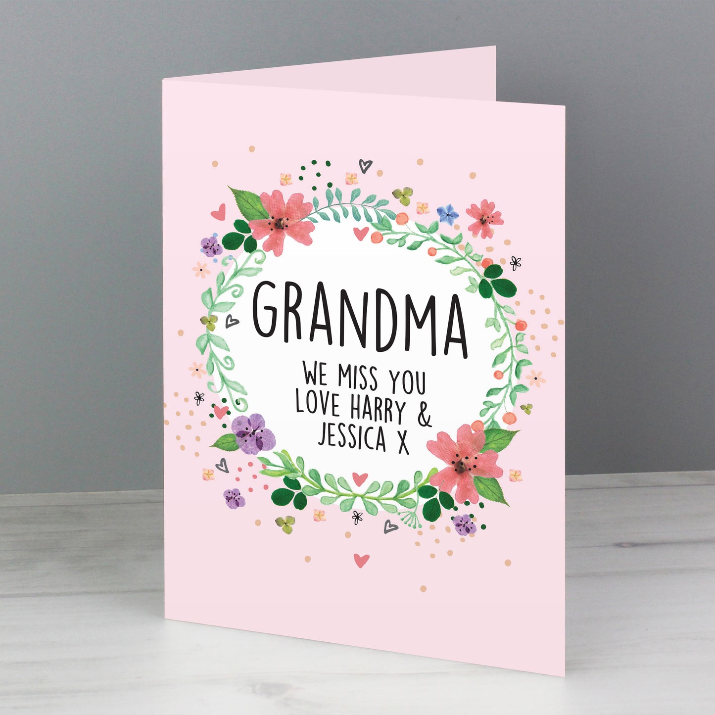 Personalised Floral Card - MK&JD Gifts