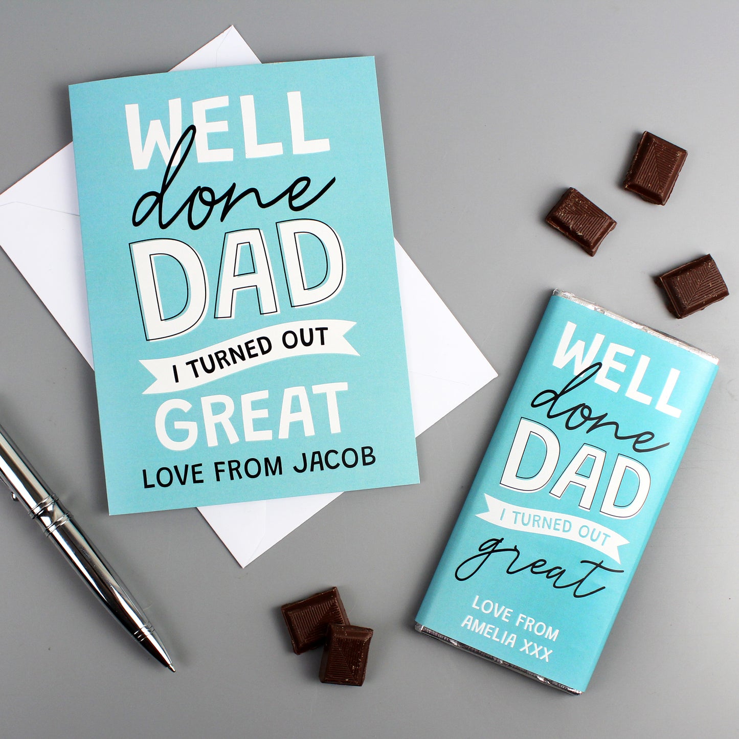Personalised Well Done Dad... Card - MK&JD Gifts