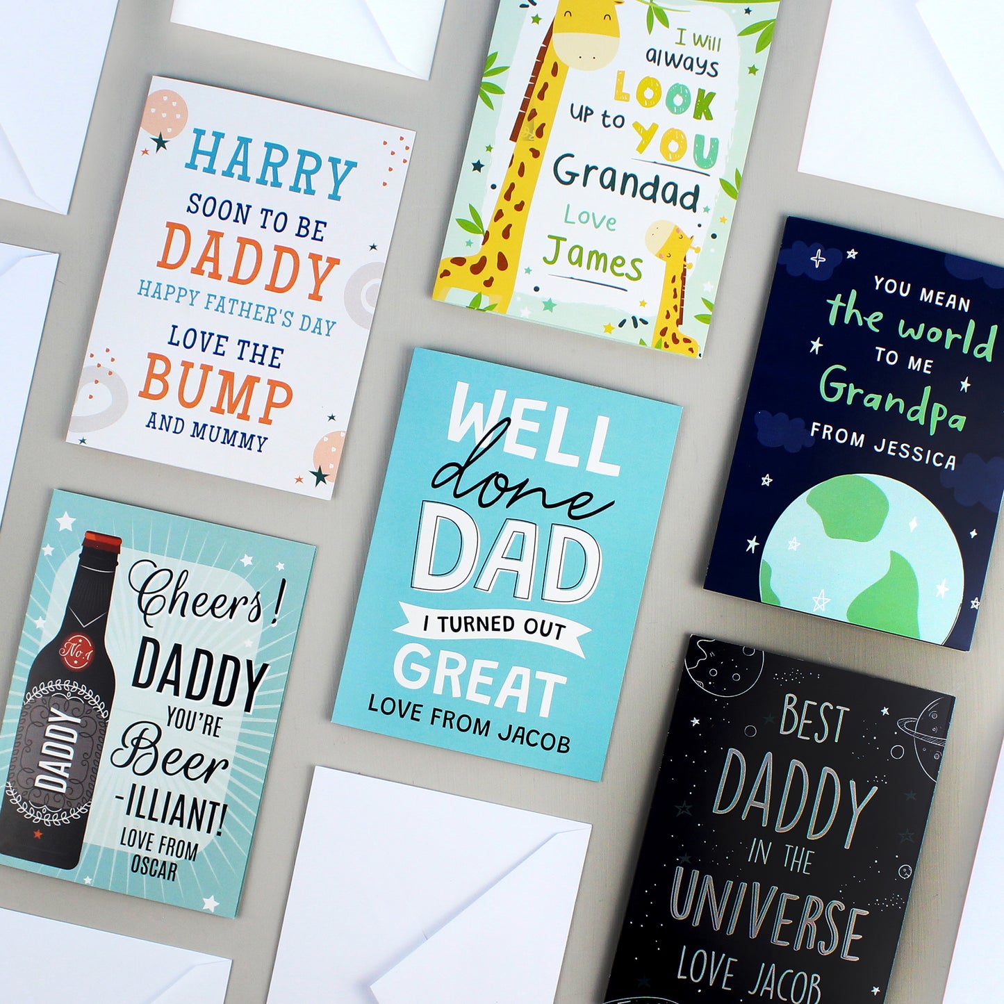 Personalised From the Bump Father's Day Card - MK&JD Gifts