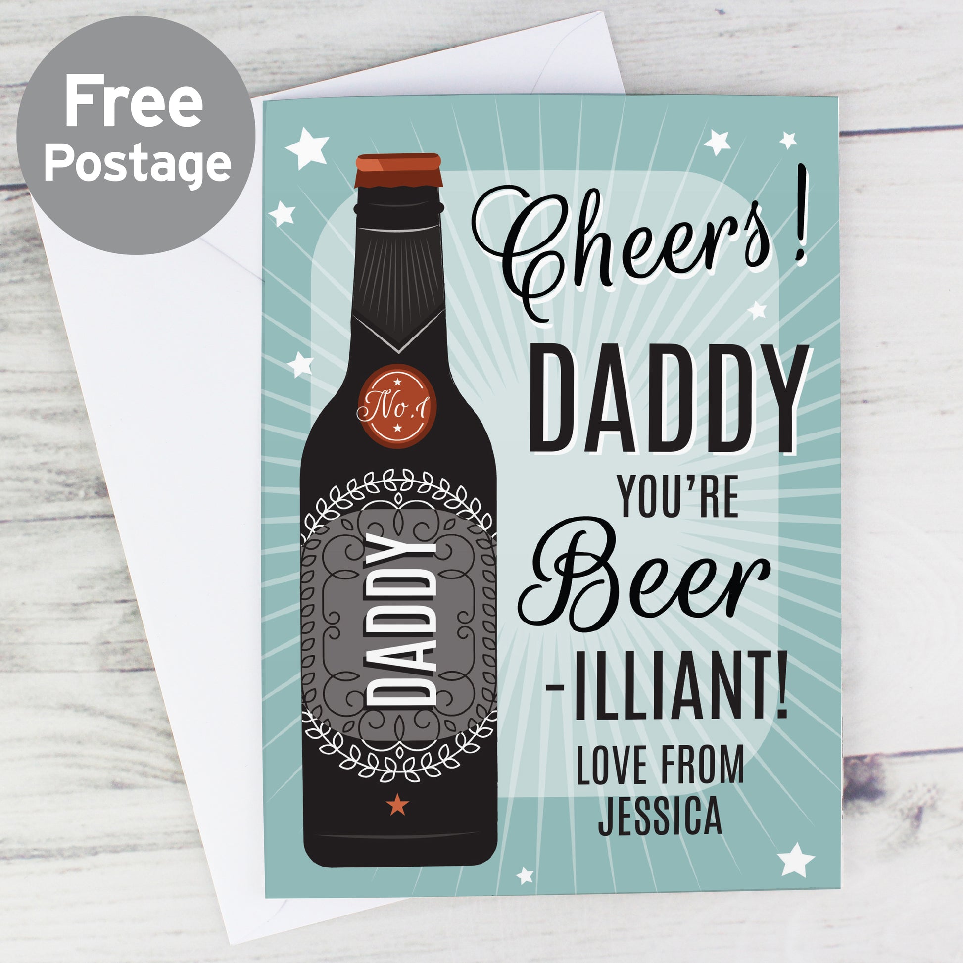 Personalised Beer-illiant Card - MK&JD Gifts