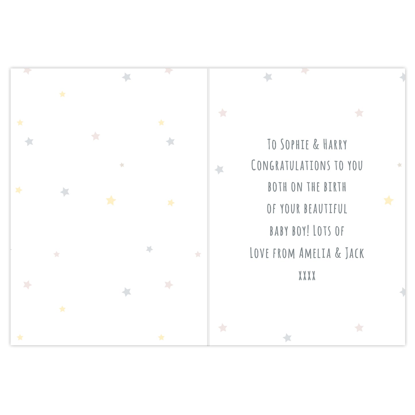 Personalised Teddy & Balloons Card - MK&JD Gifts