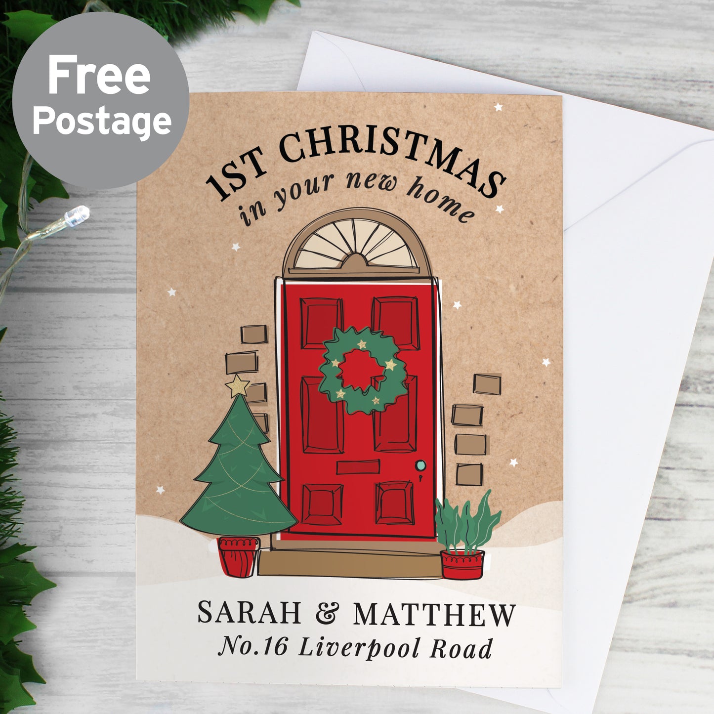 Personalised 1st Christmas In Your New Home Card - MK&JD Gifts