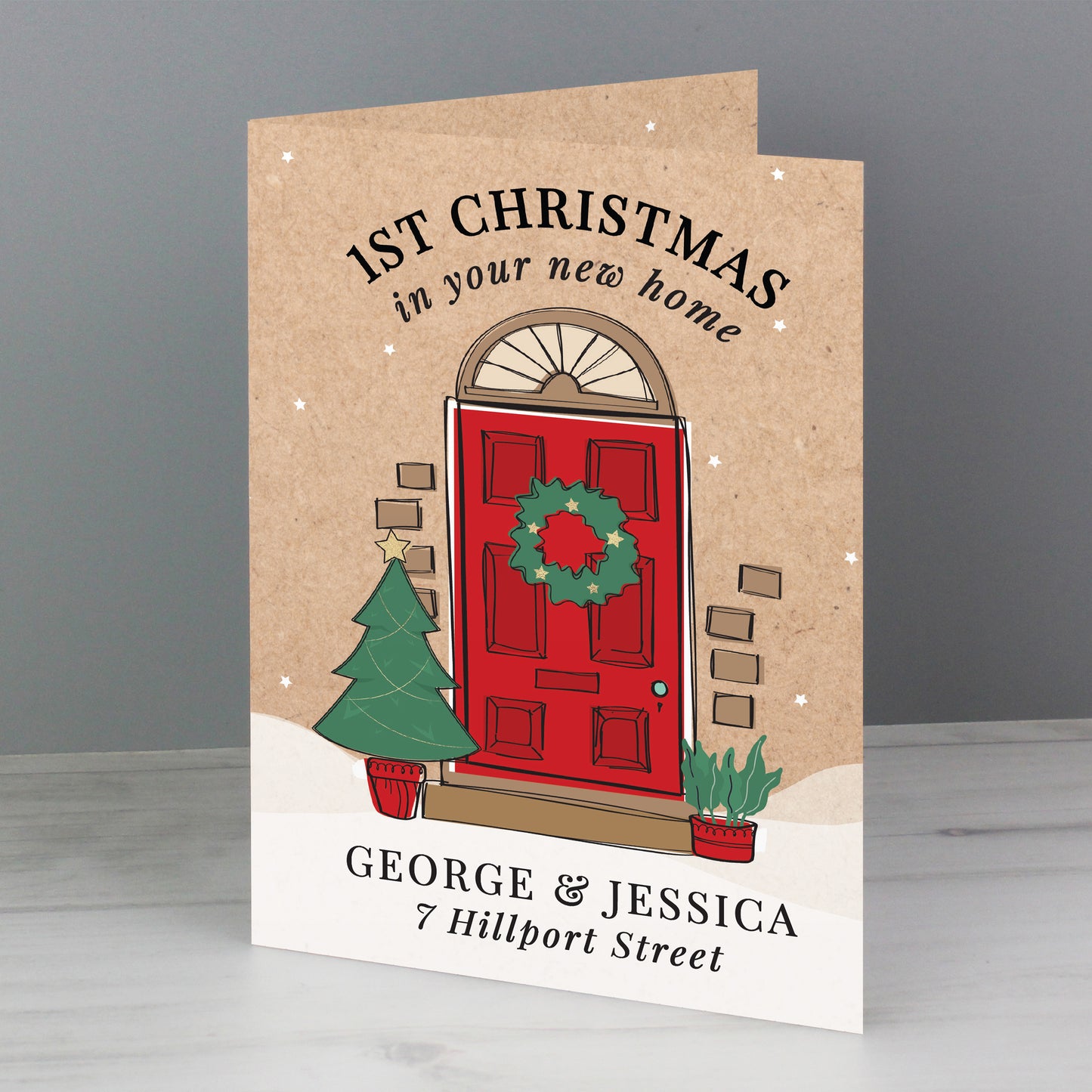 Personalised 1st Christmas In Your New Home Card - MK&JD Gifts