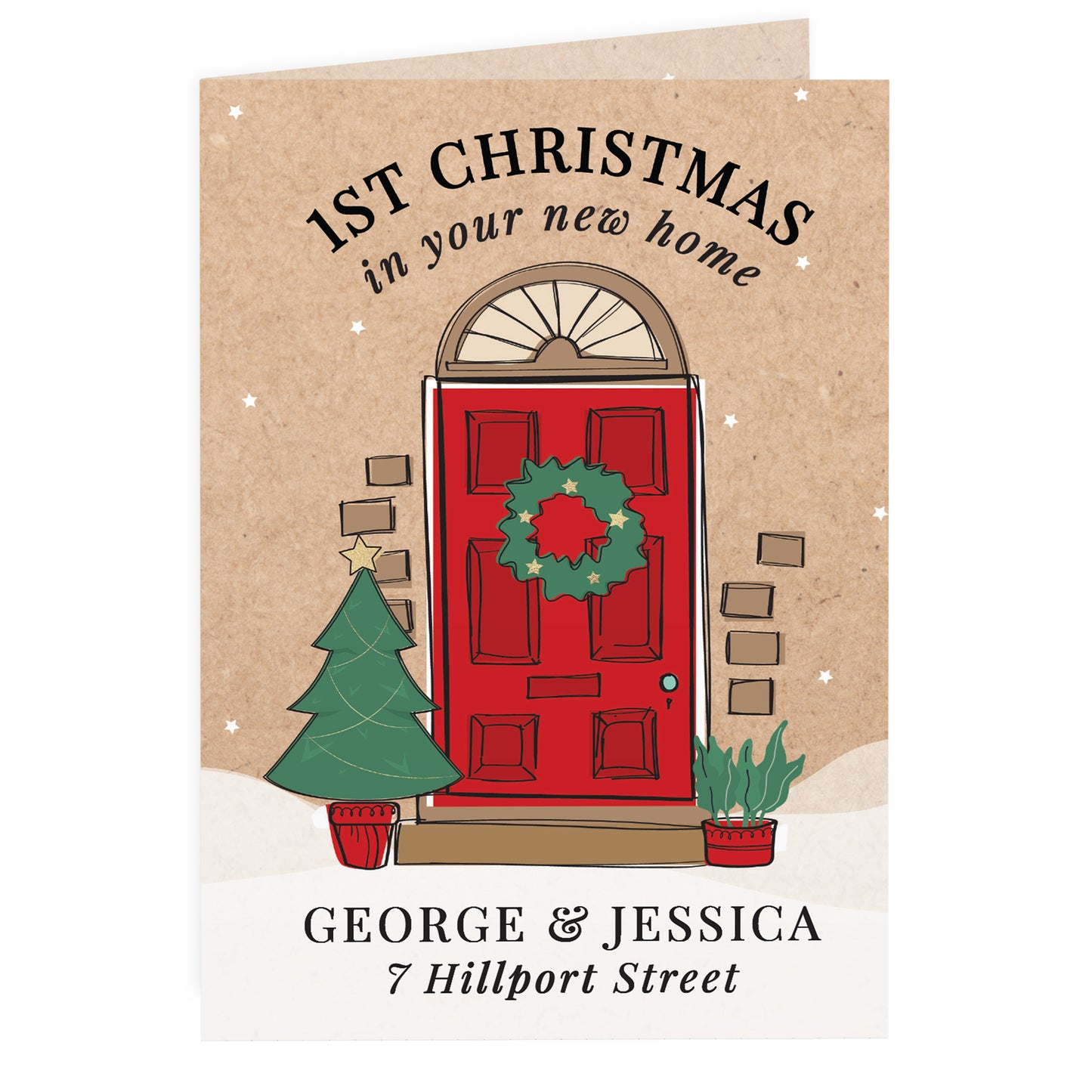 Personalised 1st Christmas In Your New Home Card - MK&JD Gifts