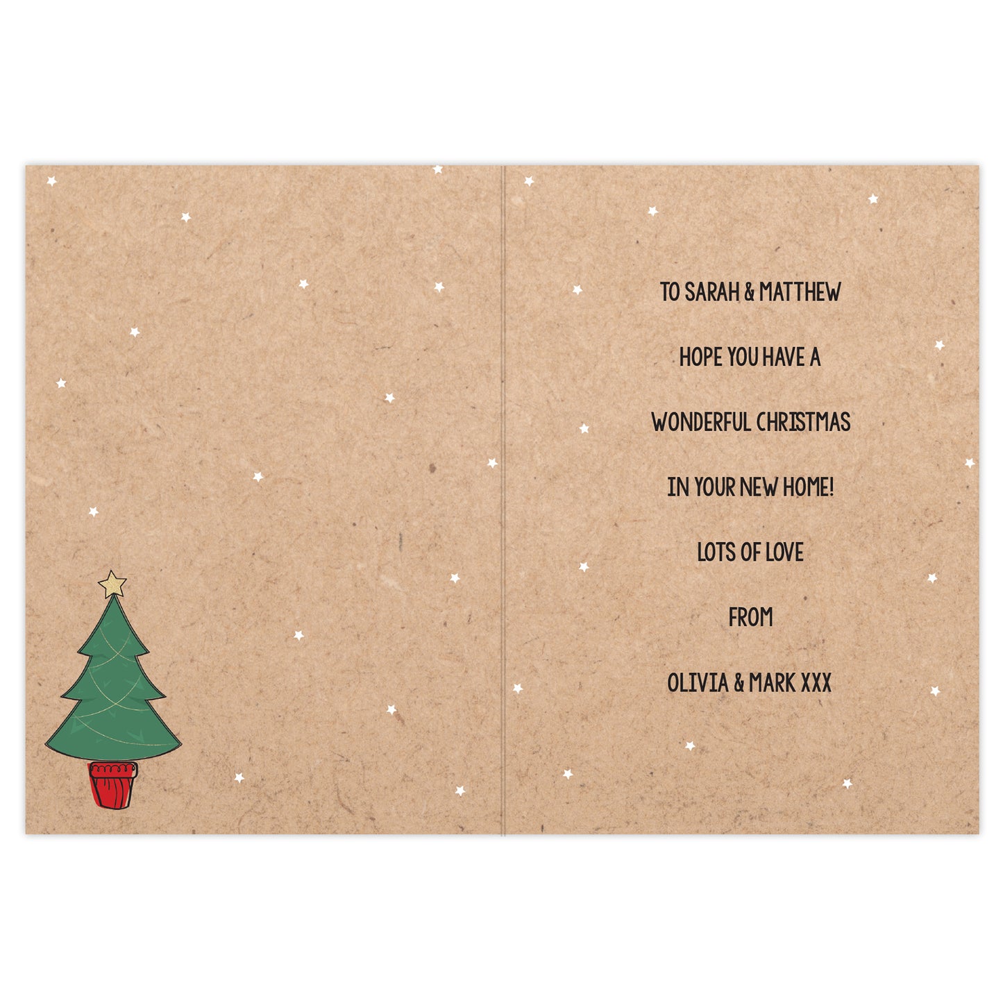Personalised 1st Christmas In Your New Home Card - MK&JD Gifts