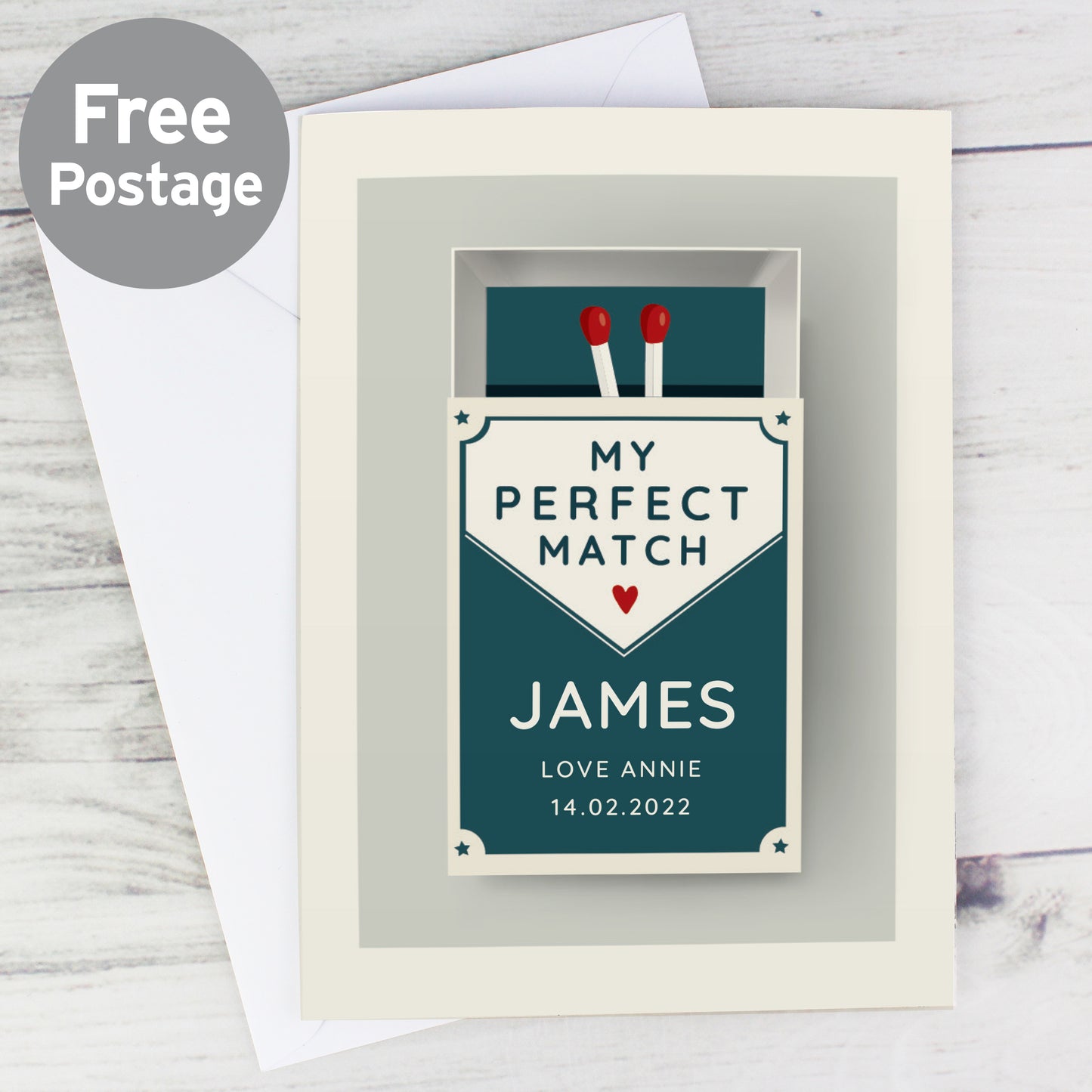Personalised The Perfect Match Card - MK&JD Gifts