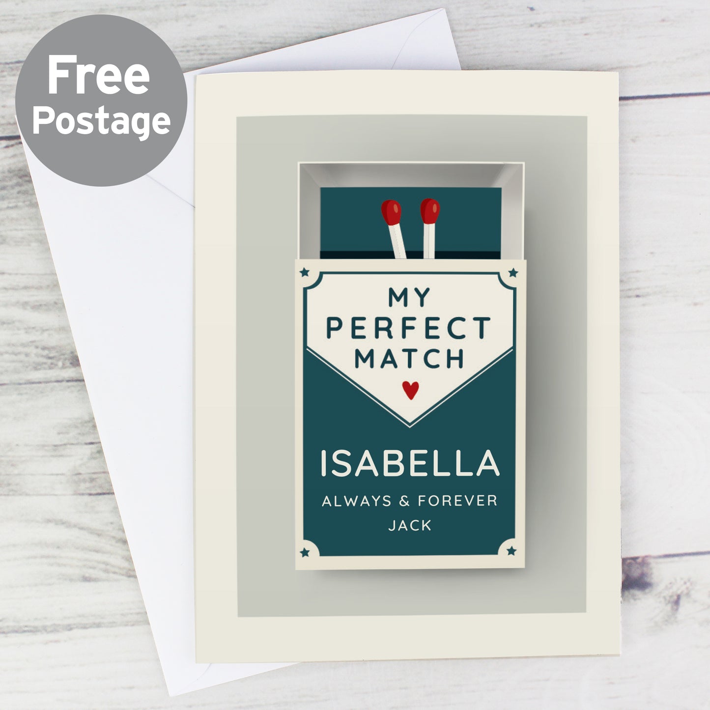 Personalised The Perfect Match Card - MK&JD Gifts