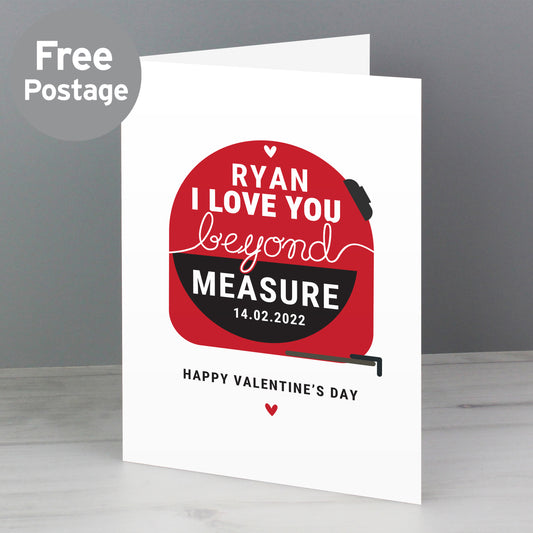 Personalised Beyond Measures Card - MK&JD Gifts