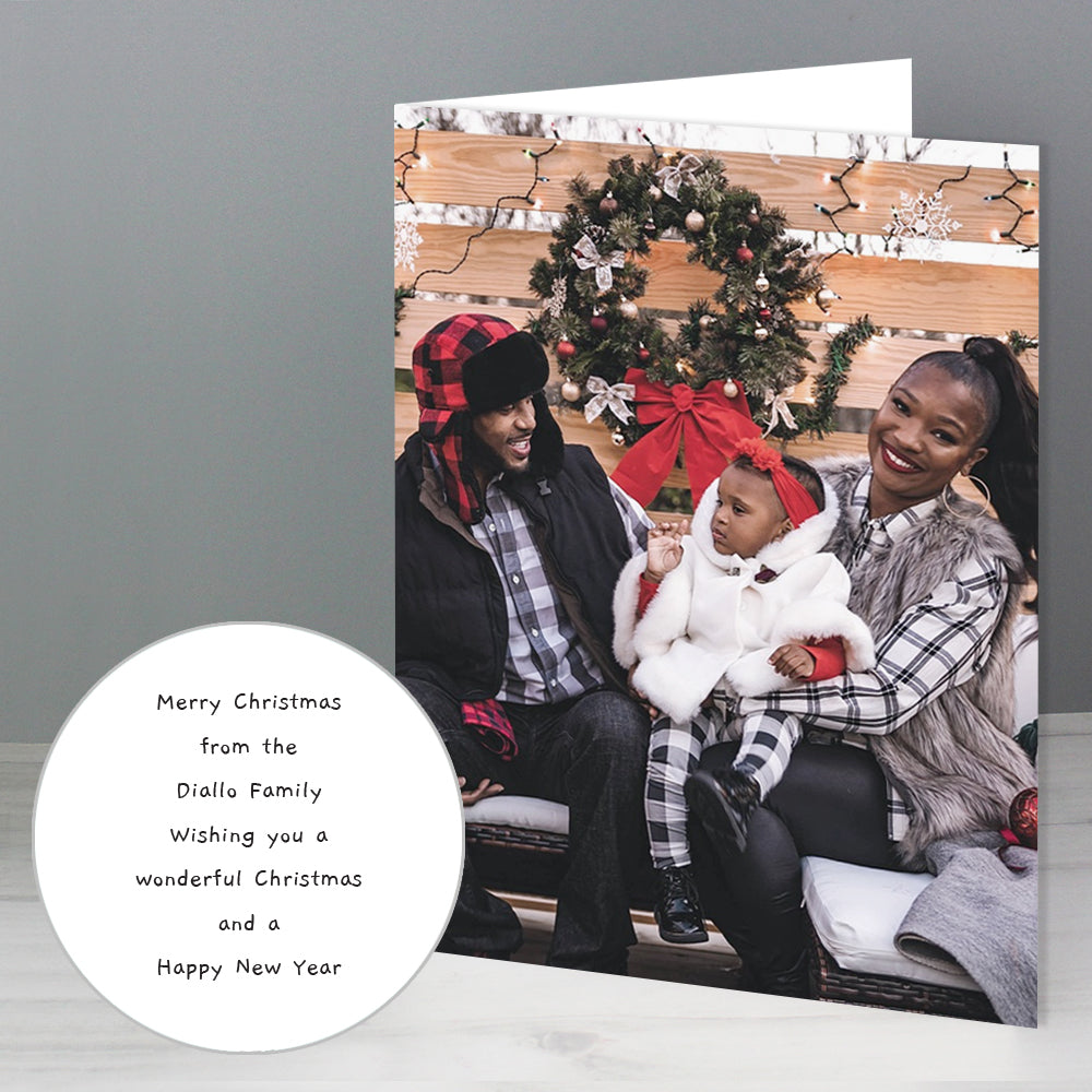 Personalised Photo Upload Card - Gaegu Font - MK&JD Gifts