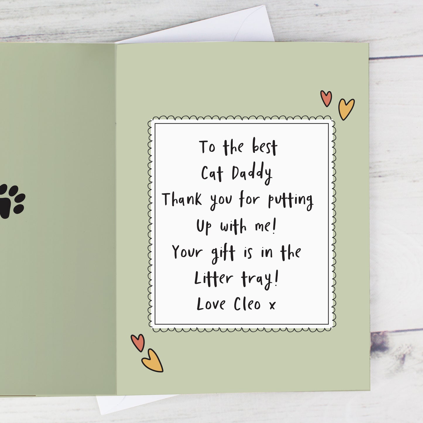 Personalised From the Cat Photo Upload Card - MK&JD Gifts