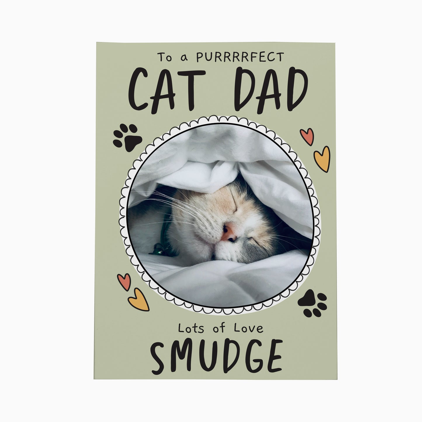 Personalised From the Cat Photo Upload Card - MK&JD Gifts