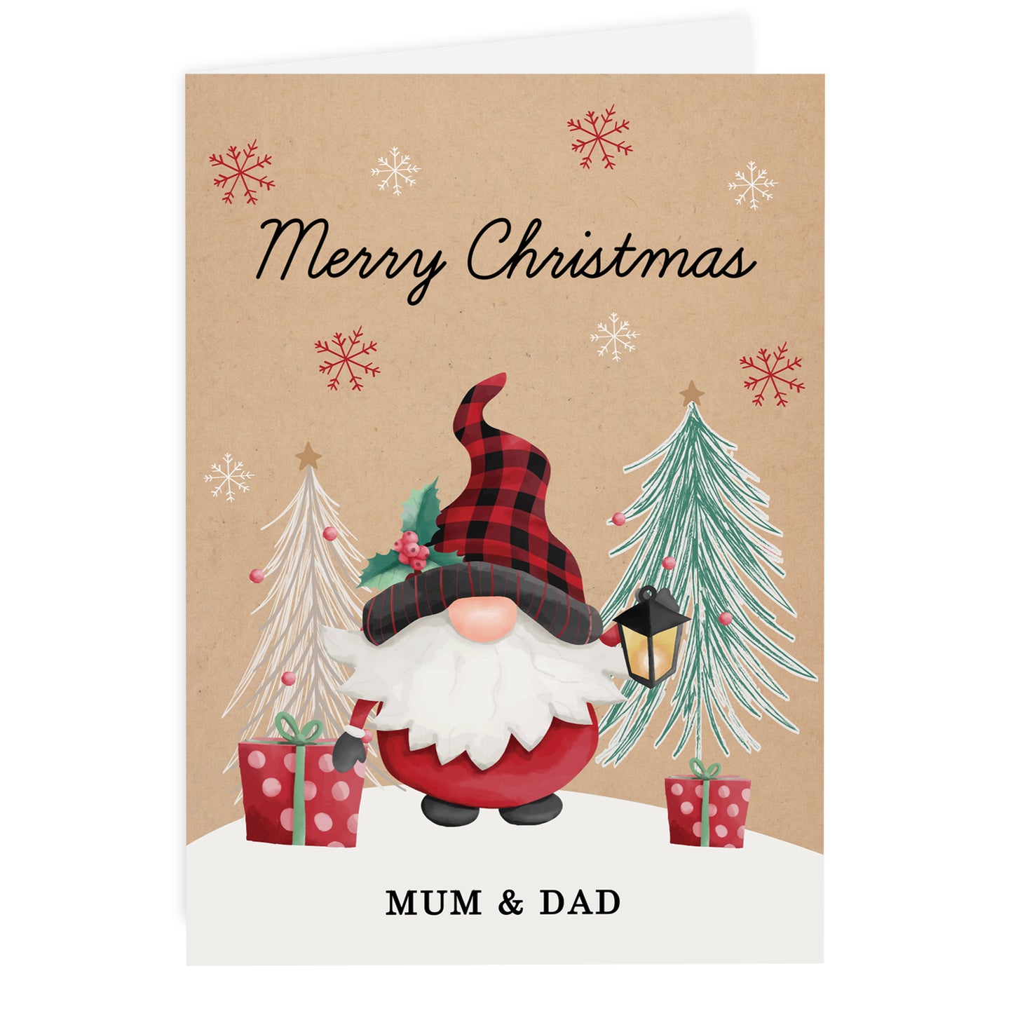 Personalised Gonk Christmas Card - MK&JD Gifts