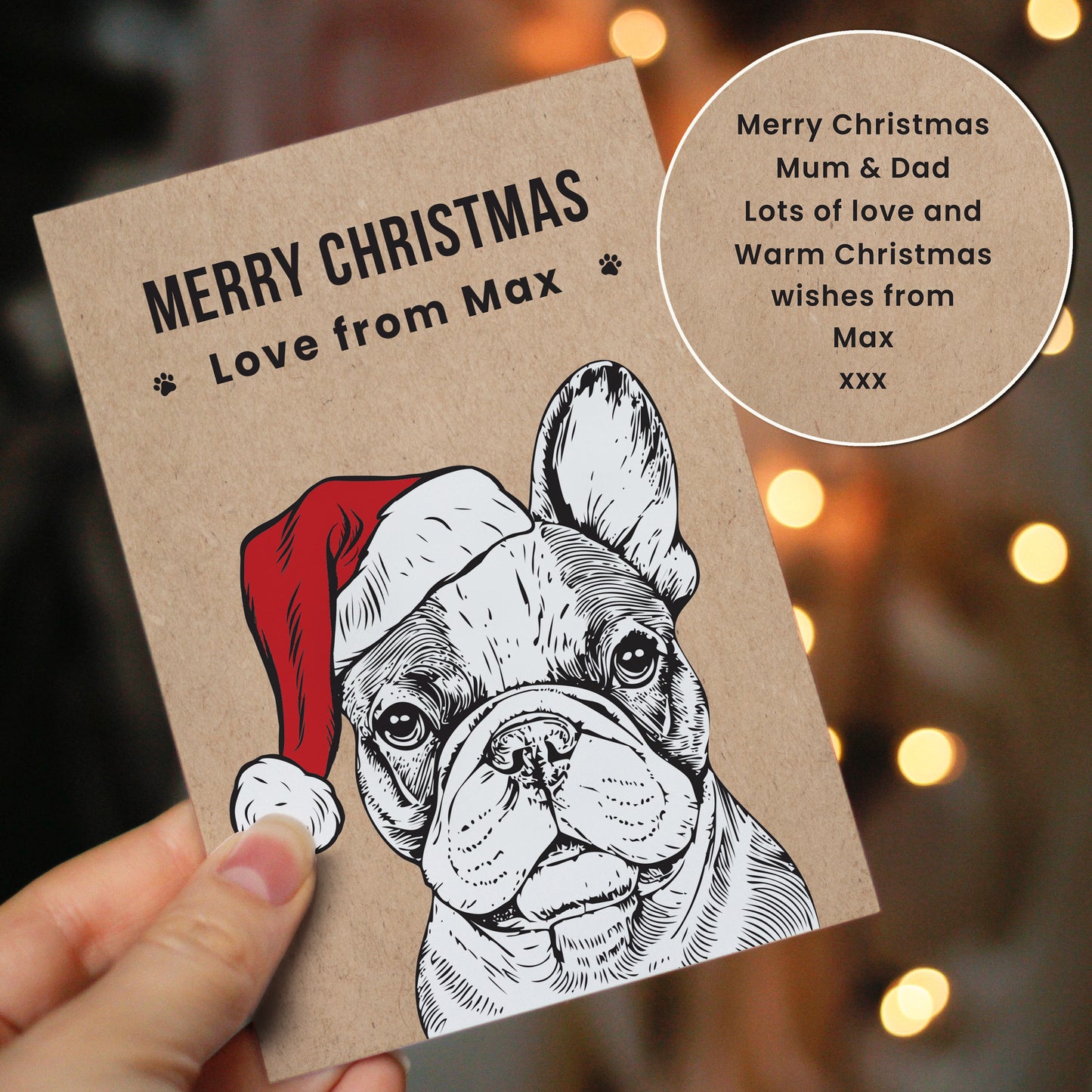 Personalised Dog Breed Christmas Card - MK&JD Gifts