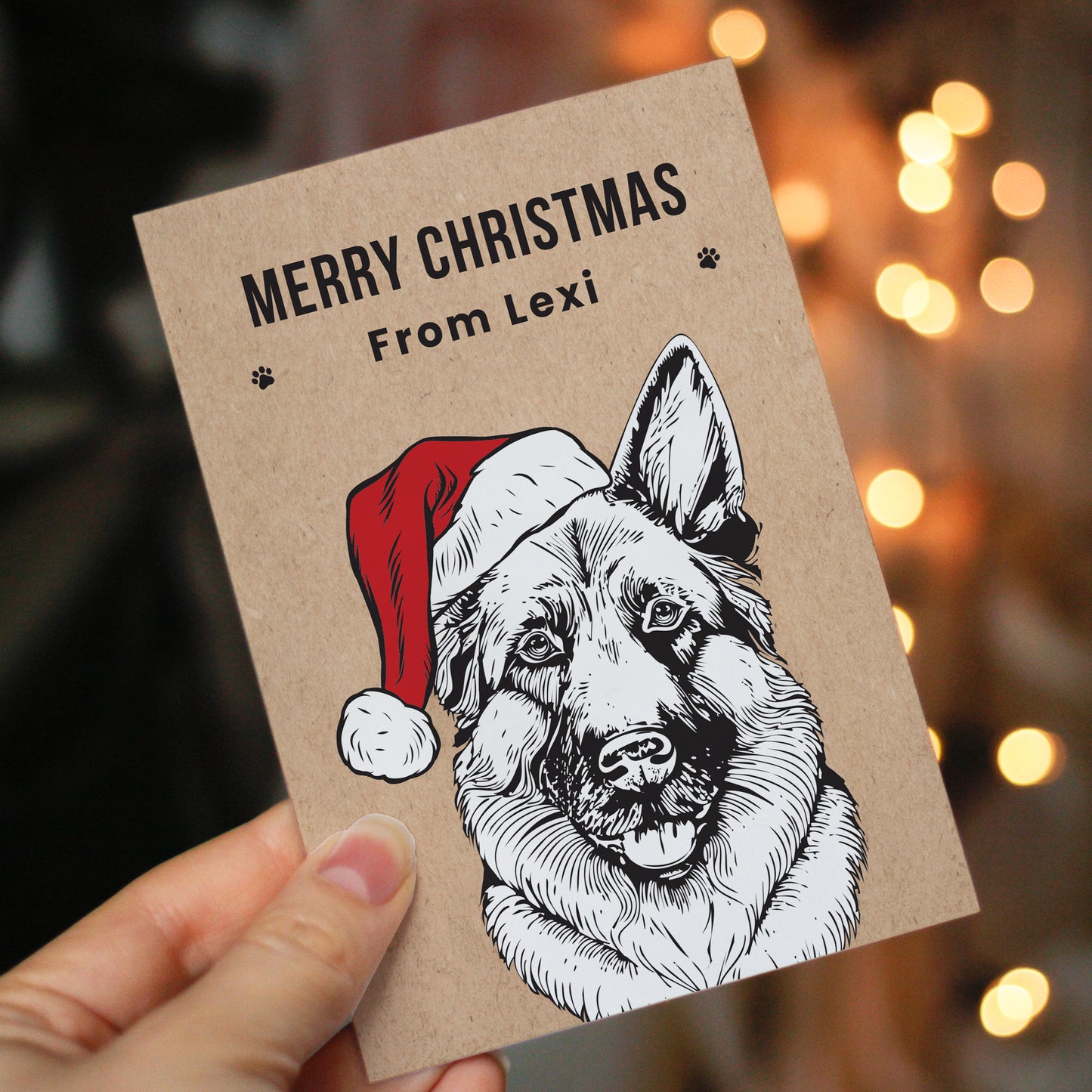 Personalised Dog Breed Christmas Card - MK&JD Gifts