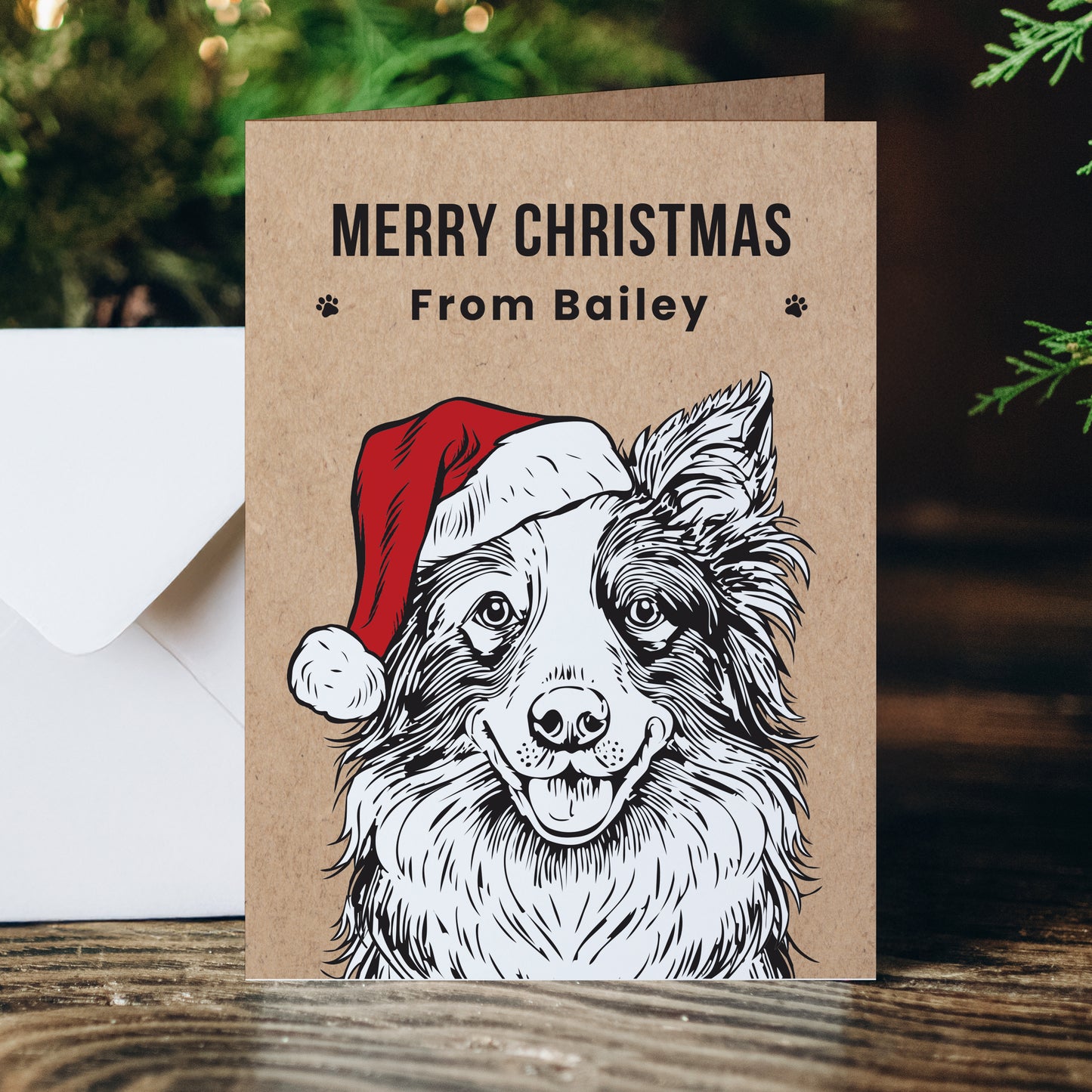 Personalised Dog Breed Christmas Card - MK&JD Gifts