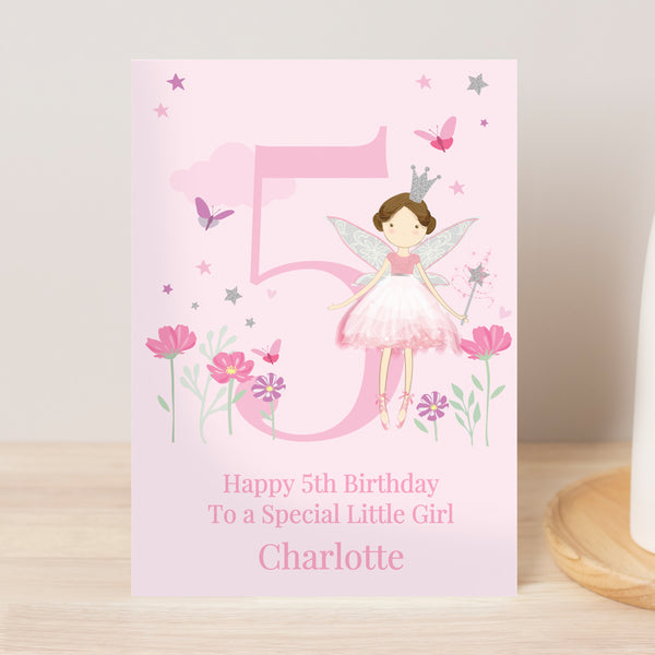 Personalised Fairy Princess Birthday Card