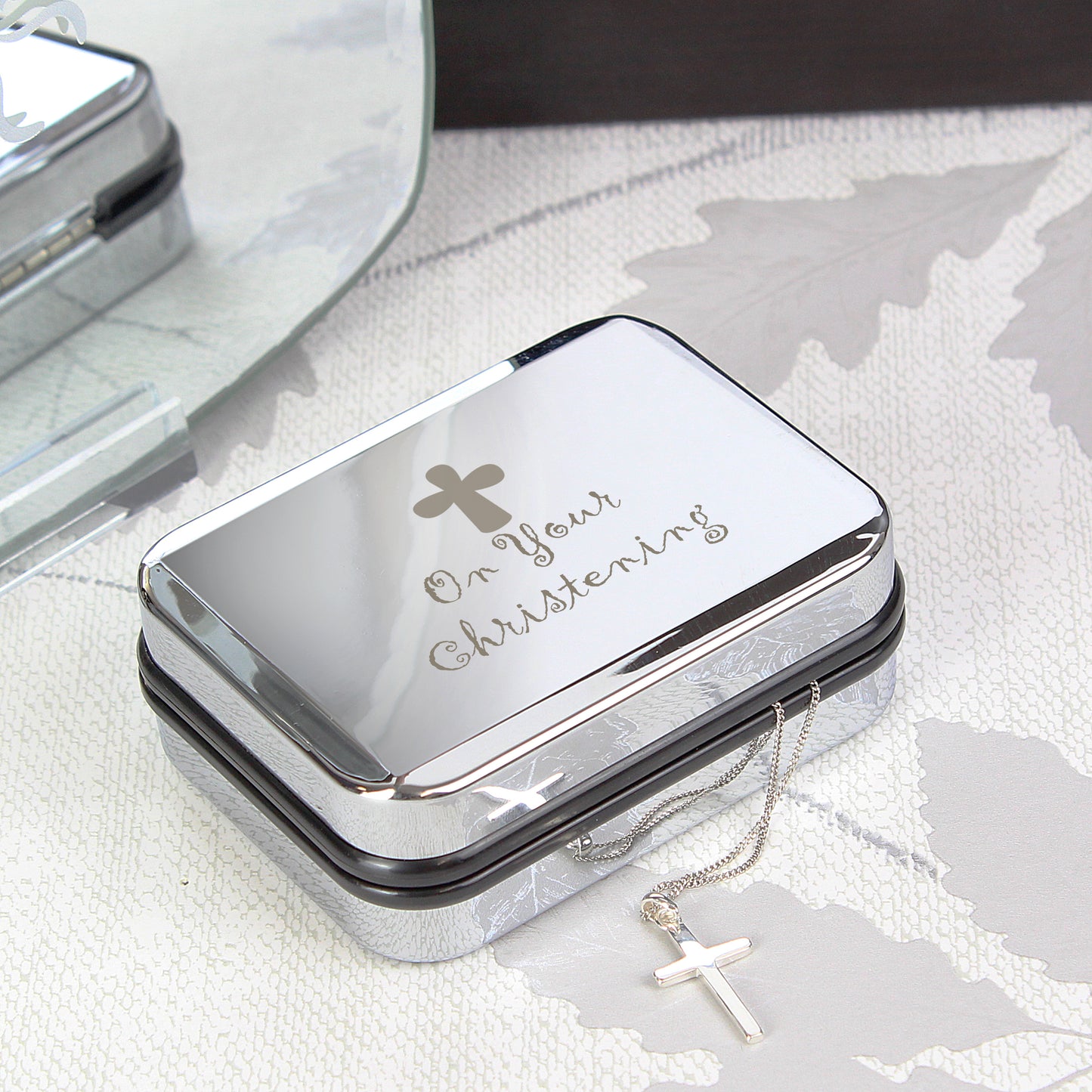 Christening Cross Necklace Box - MK&JD Gifts