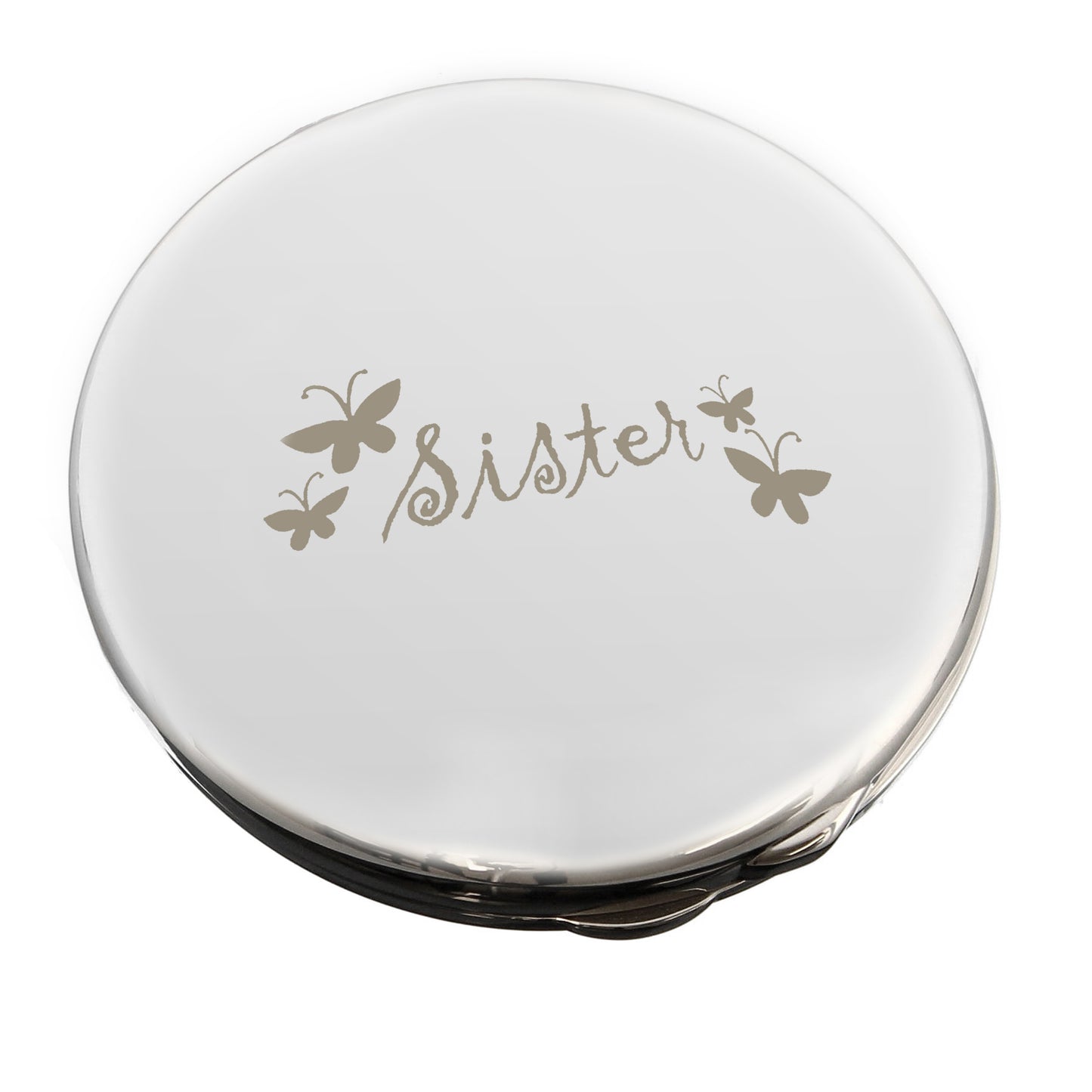 Sister Round Compact Mirror - MK&JD Gifts
