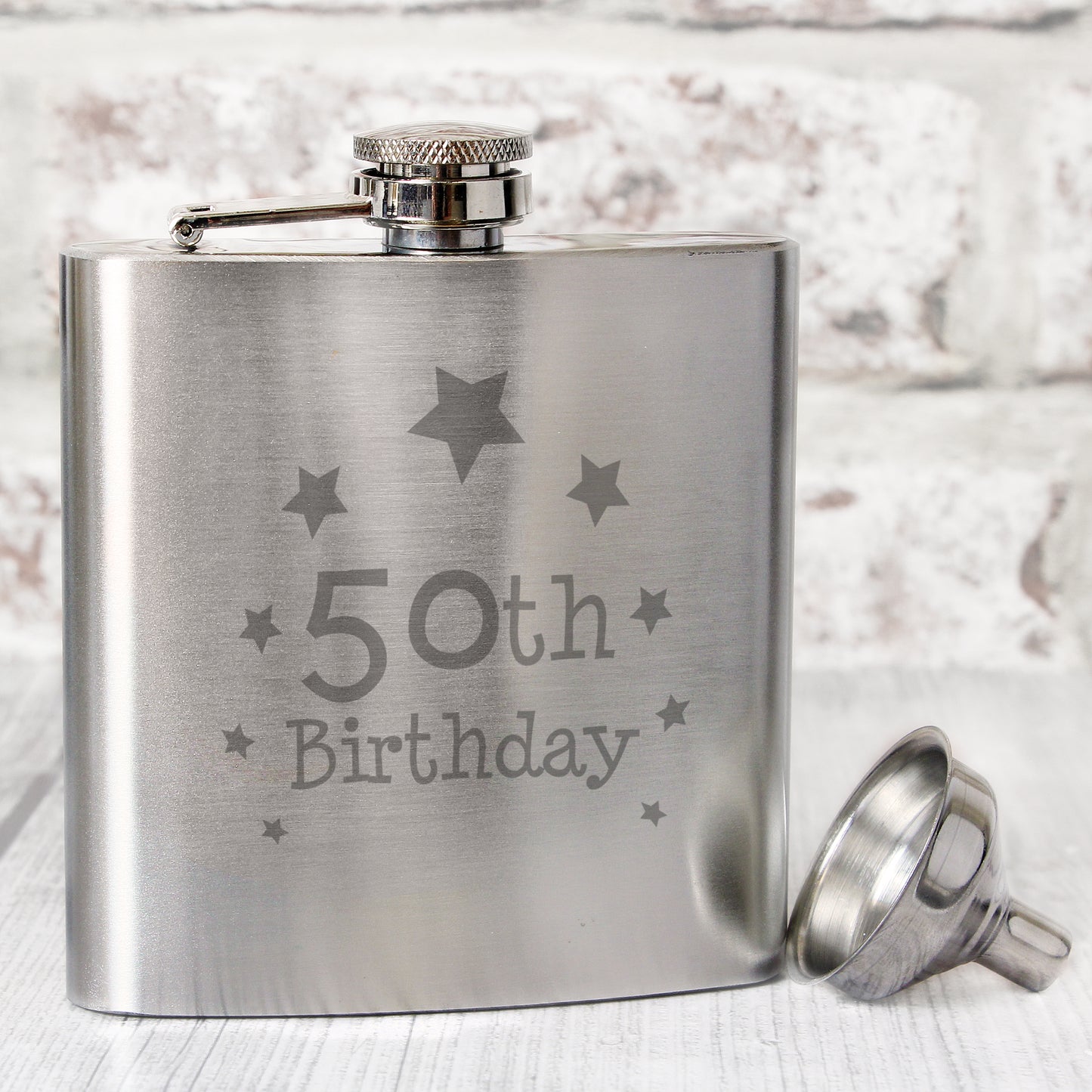 50th Birthday Hip Flask - MK&JD Gifts