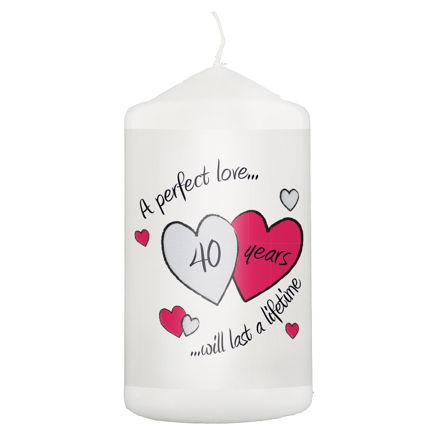 Perfect Love Ruby Pillar Candle - MK&JD Gifts