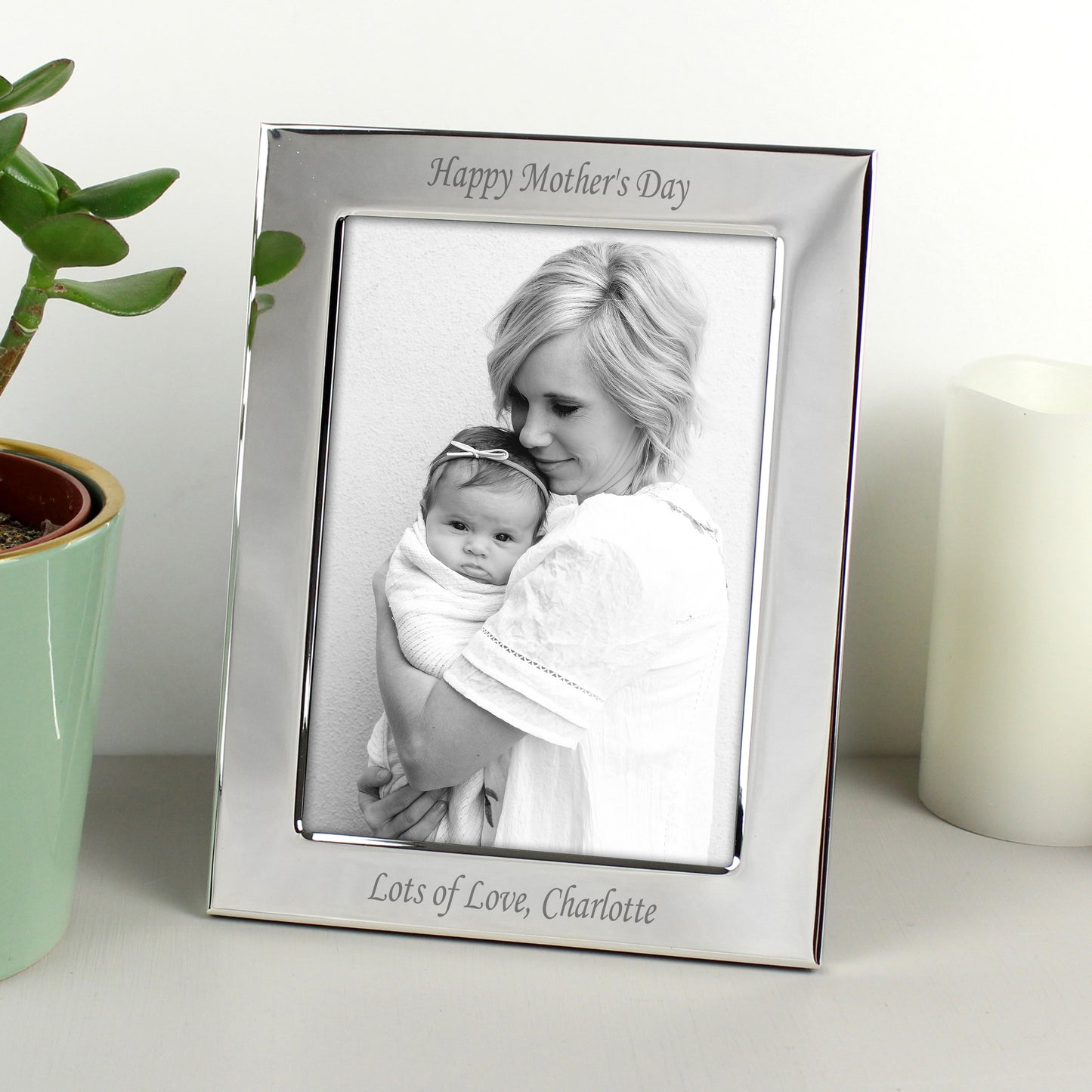 Personalised Silver Plated 6x4 Photo Frame - MK&JD Gifts