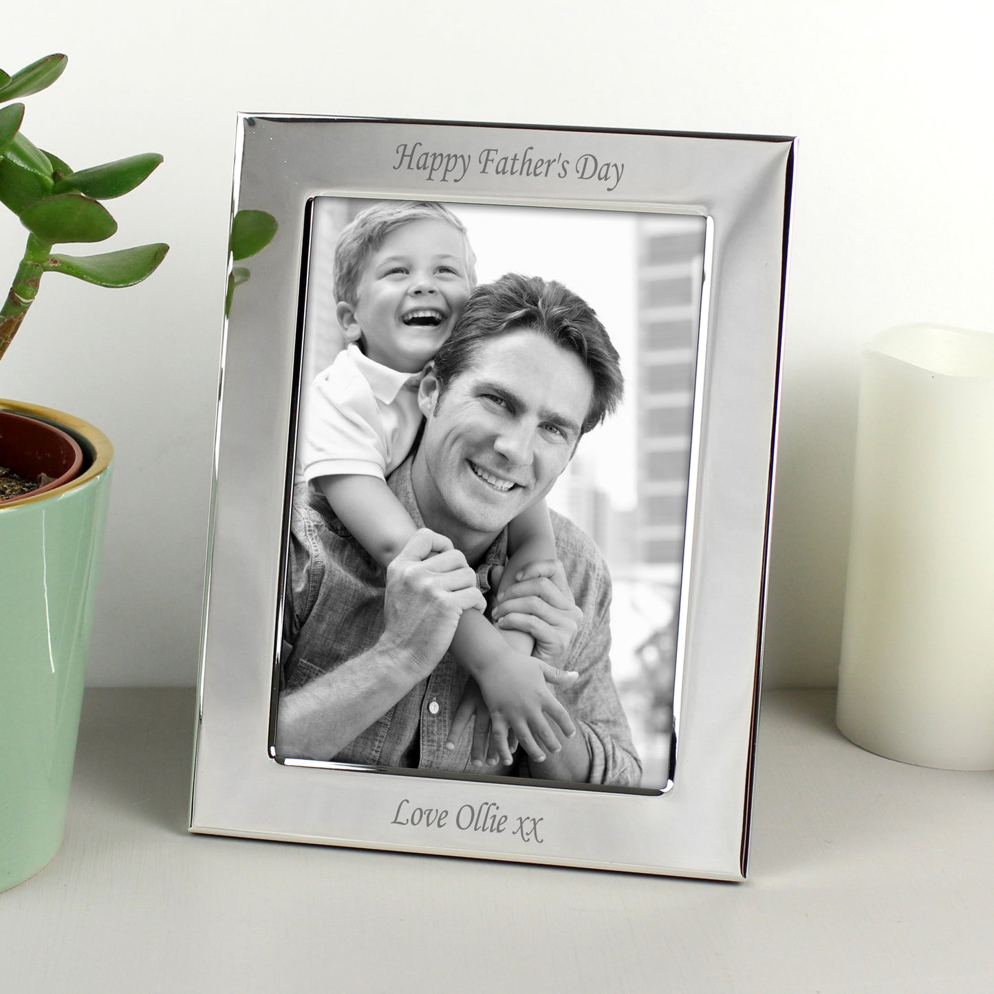 Personalised Silver Plated 6x4 Photo Frame - MK&JD Gifts