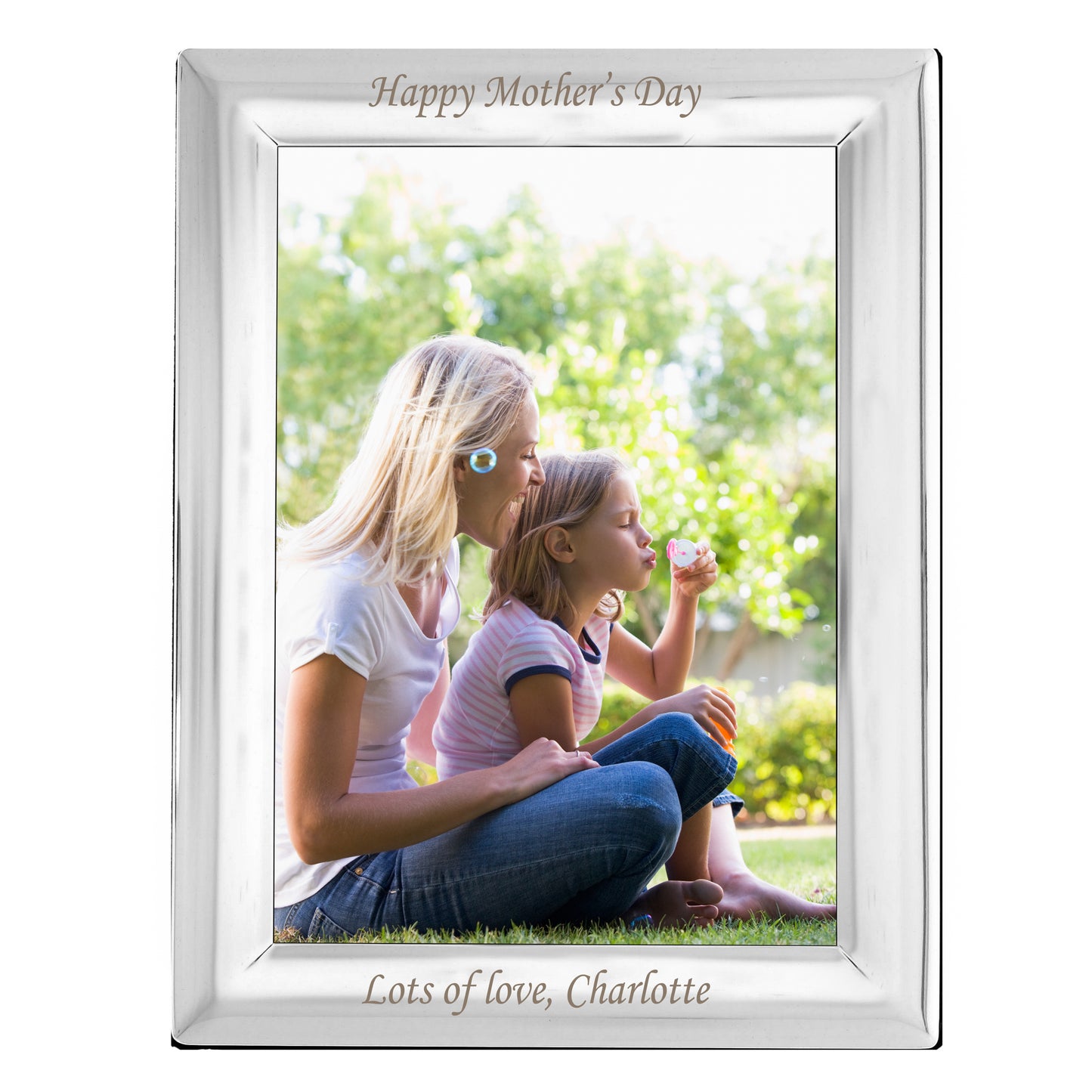 Personalised Silver Plated 6x4 Photo Frame - MK&JD Gifts
