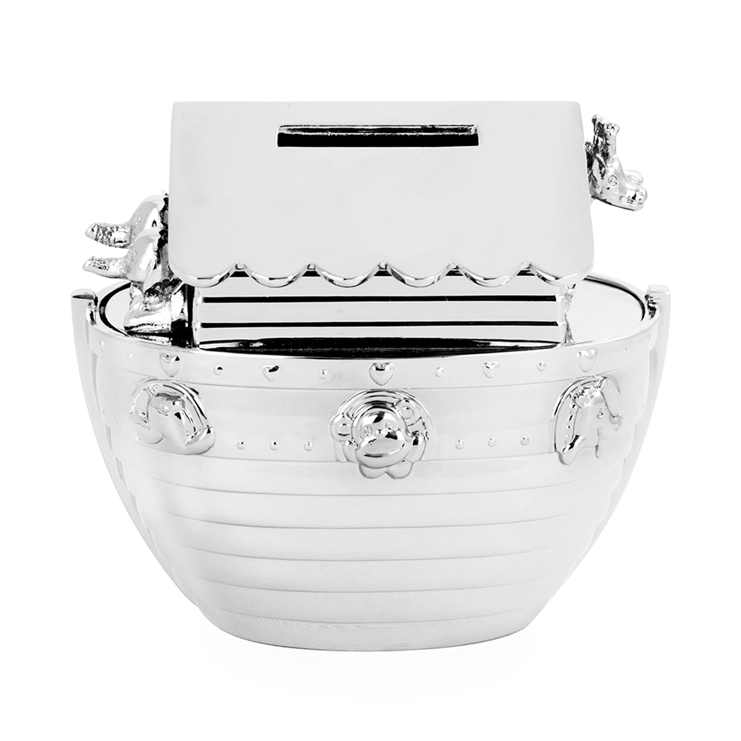 Personalised Silver Noahs Ark Money Box - MK&JD Gifts