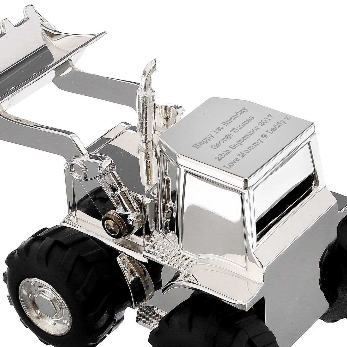 Personalised Digger Money Box - MK&JD Gifts