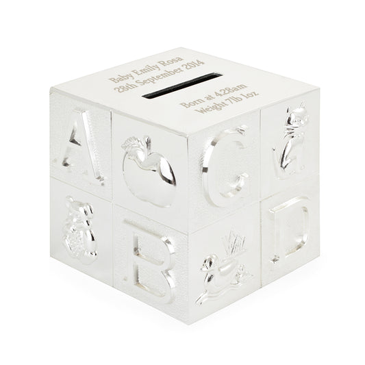 Personalised ABC Money Box - MK&JD Gifts