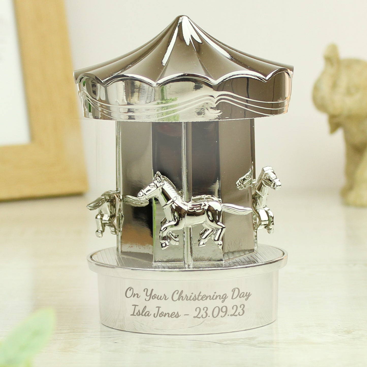 Personalised Carousel Money Box - MK&JD Gifts