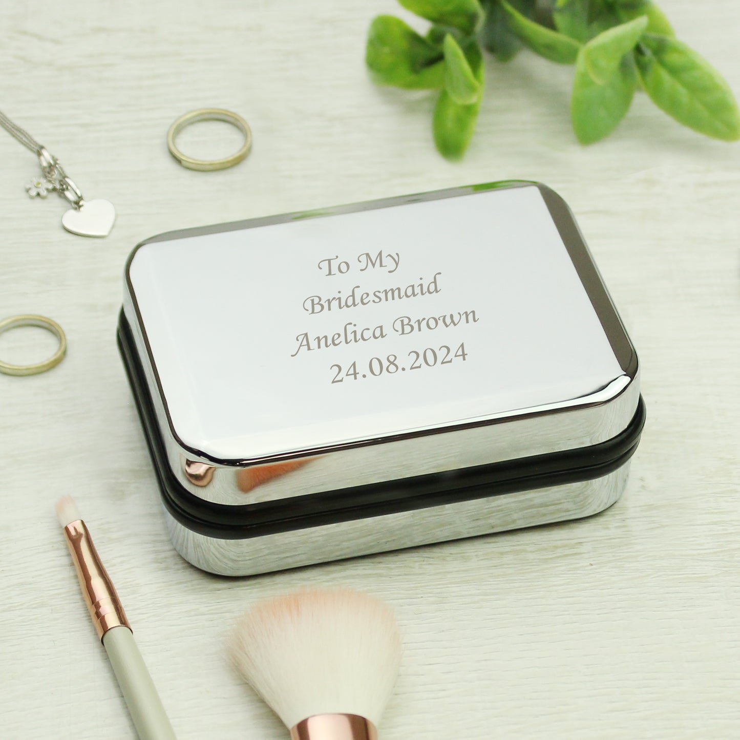 Personalised Box With Sterling Silver Heart Necklace - MK&JD Gifts