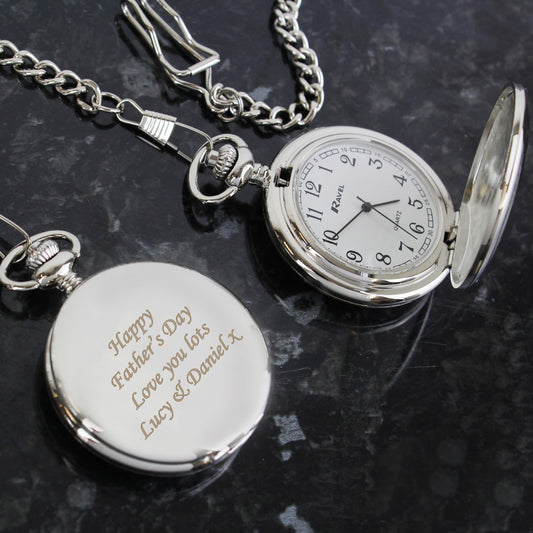 Personalised Pocket Fob Watch - MK&JD Gifts