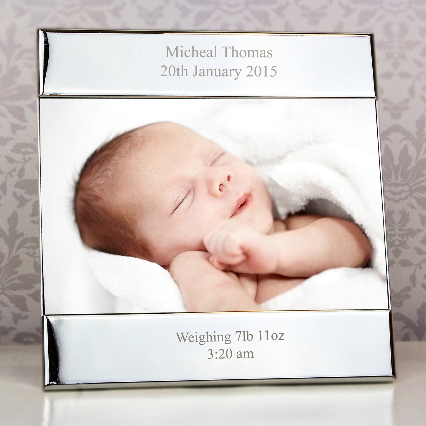 Personalised Silver 6x4 Photo Frame - MK&JD Gifts