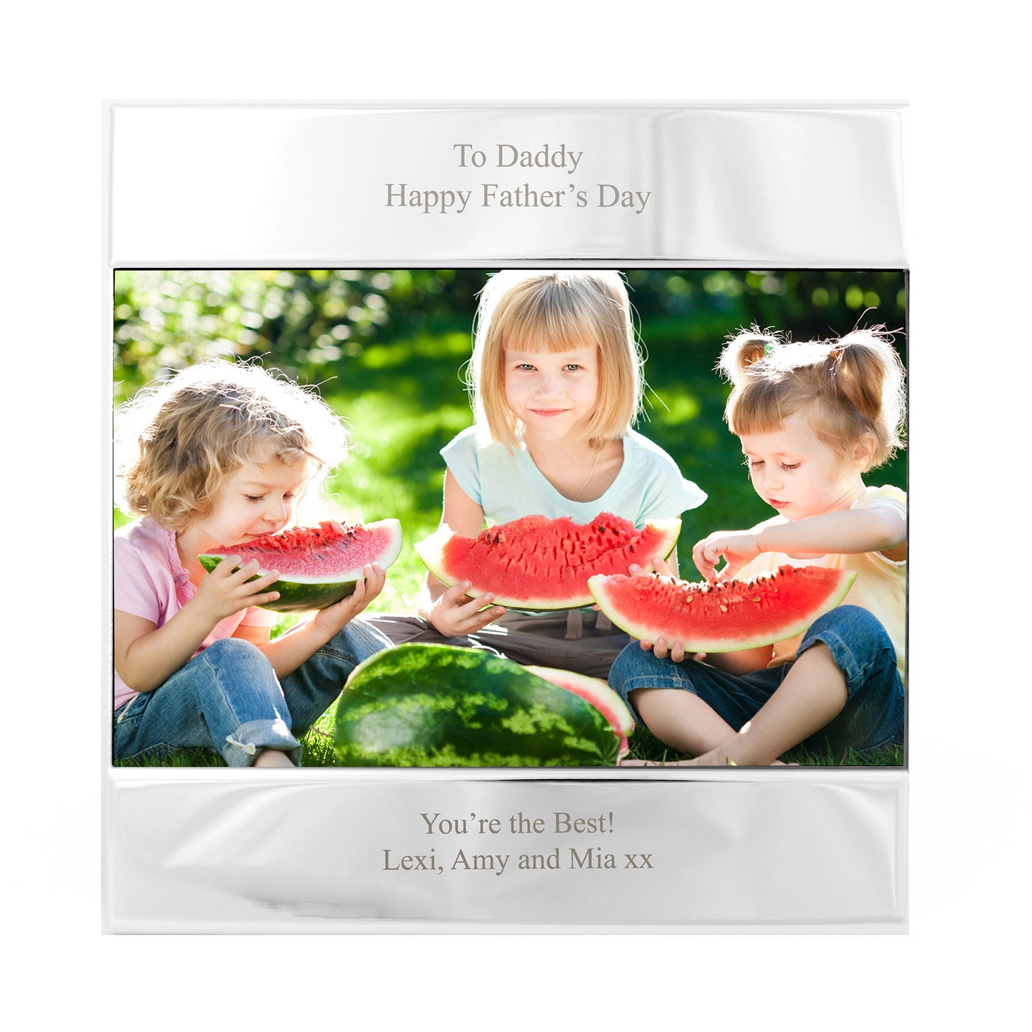 Personalised Silver 6x4 Photo Frame - MK&JD Gifts