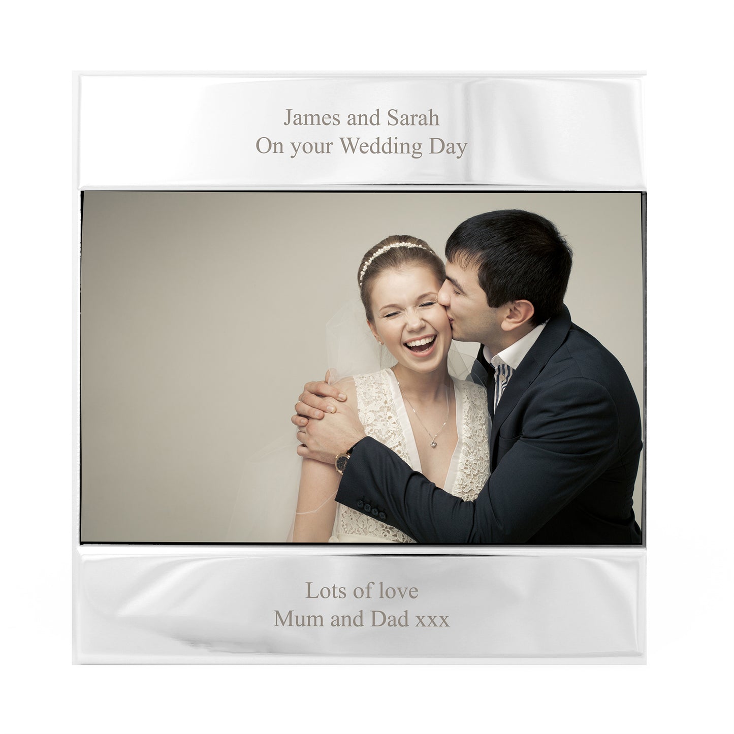 Personalised Silver 6x4 Photo Frame - MK&JD Gifts