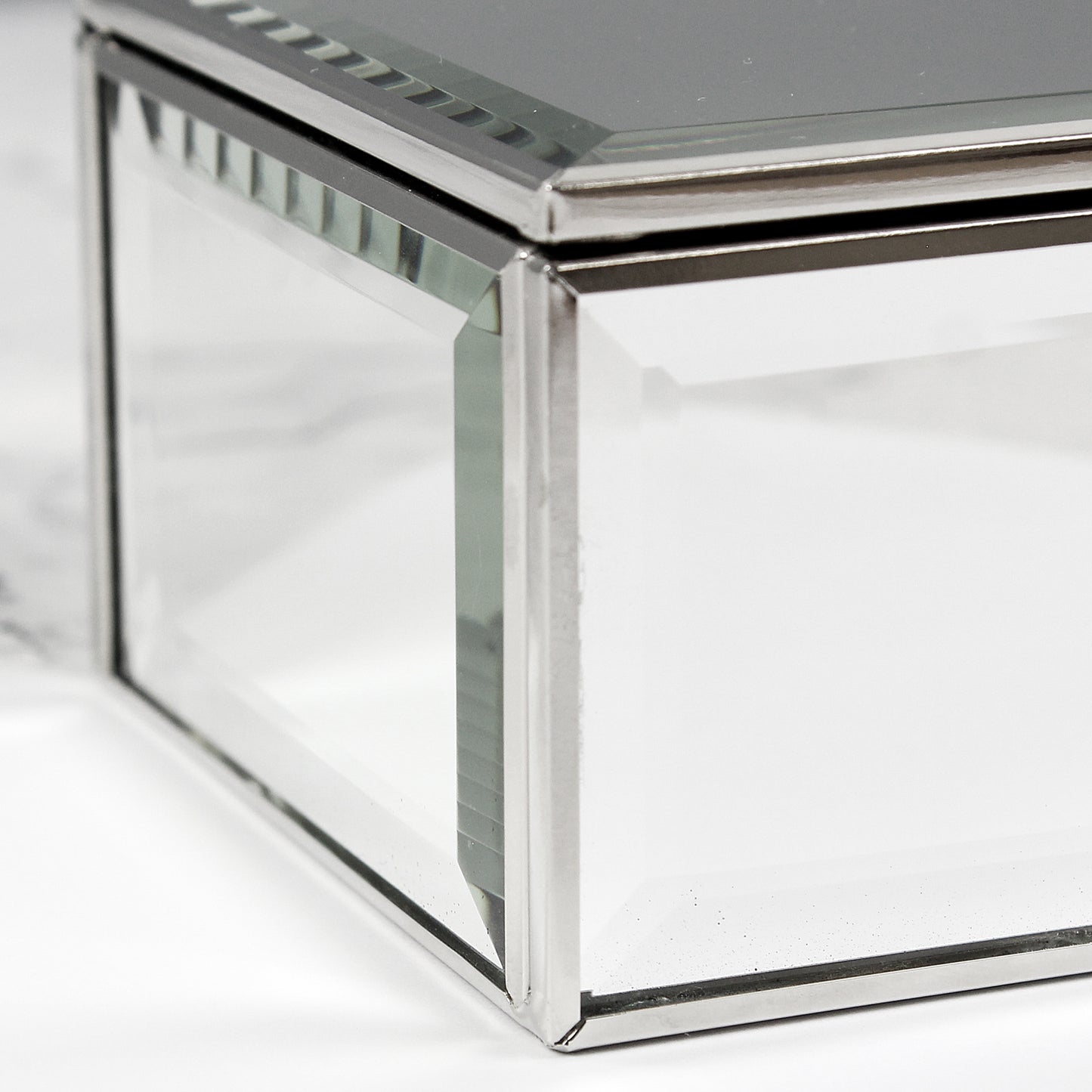 Personalised Hearts Mirrored Jewellery Box - MK&JD Gifts