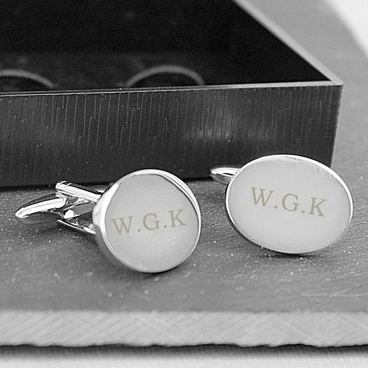 Personalised Oval Cufflinks - MK&JD Gifts