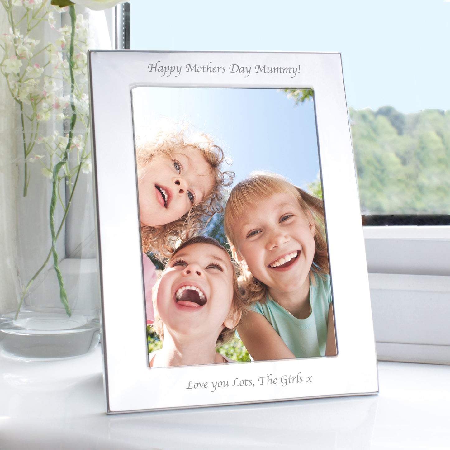 Personalised Silver 5x7 Photo Frame - MK&JD Gifts
