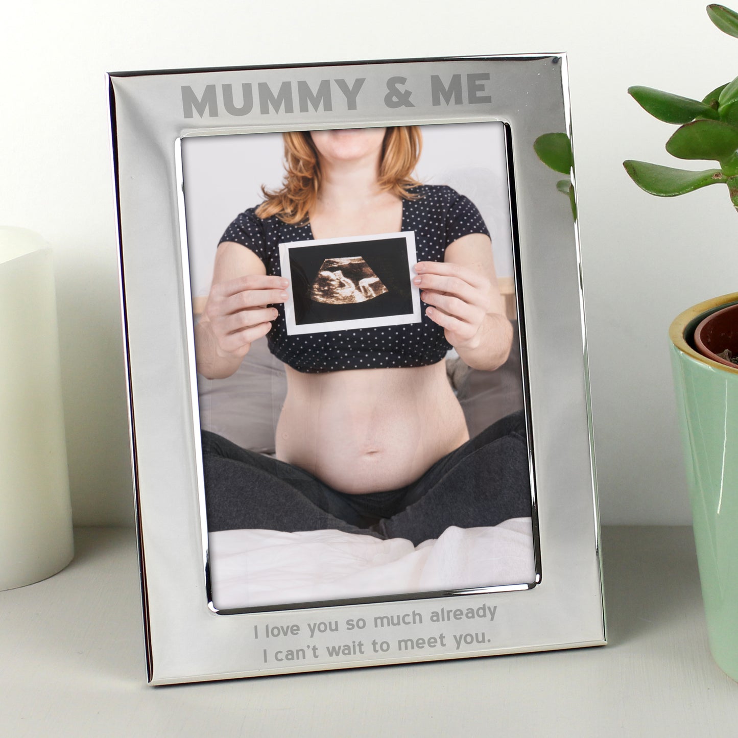 Personalised Silver 5x7 Mummy & Me Photo Frame - MK&JD Gifts